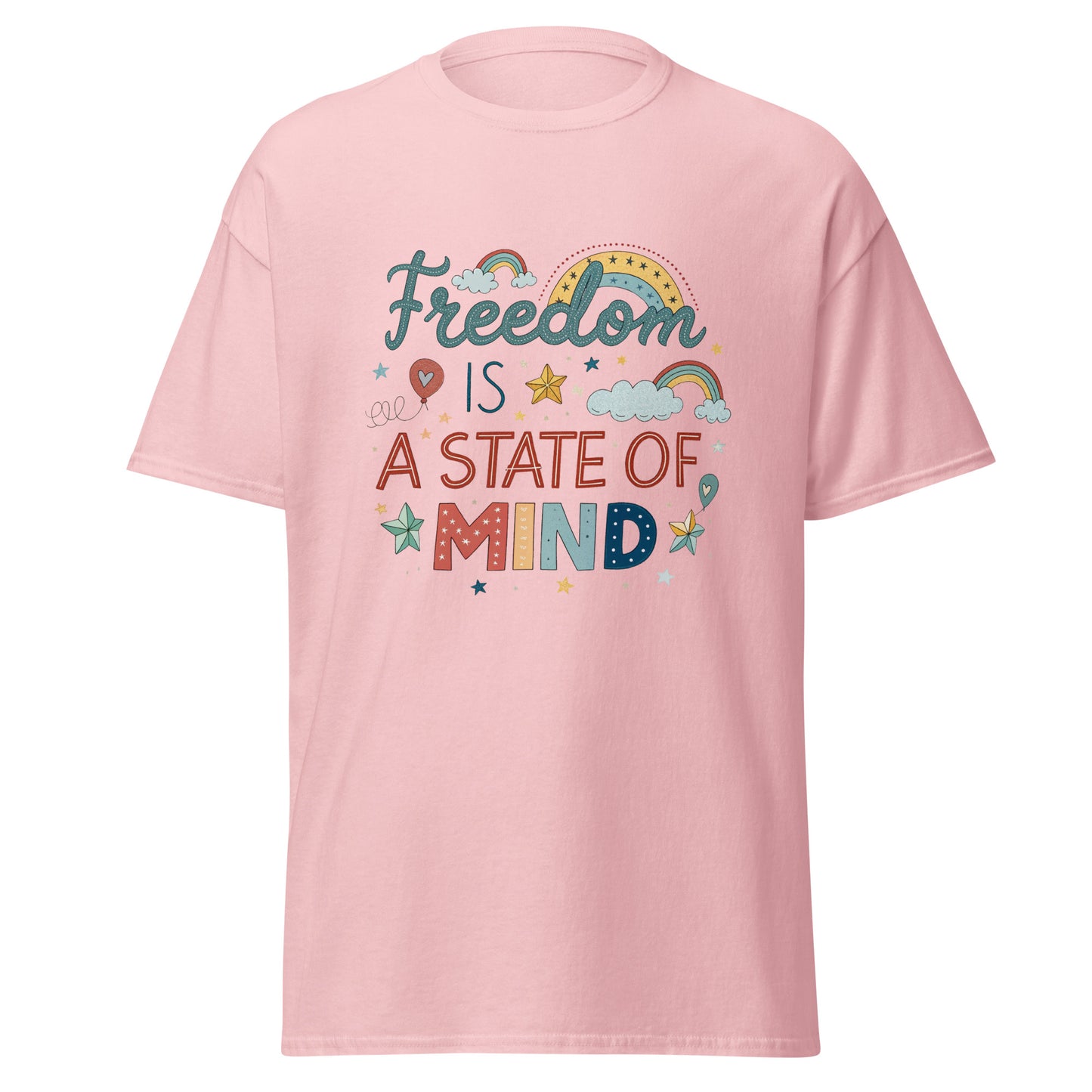 Freedom is a State of Mind - tee with print -RKM Inspiration - 36910562