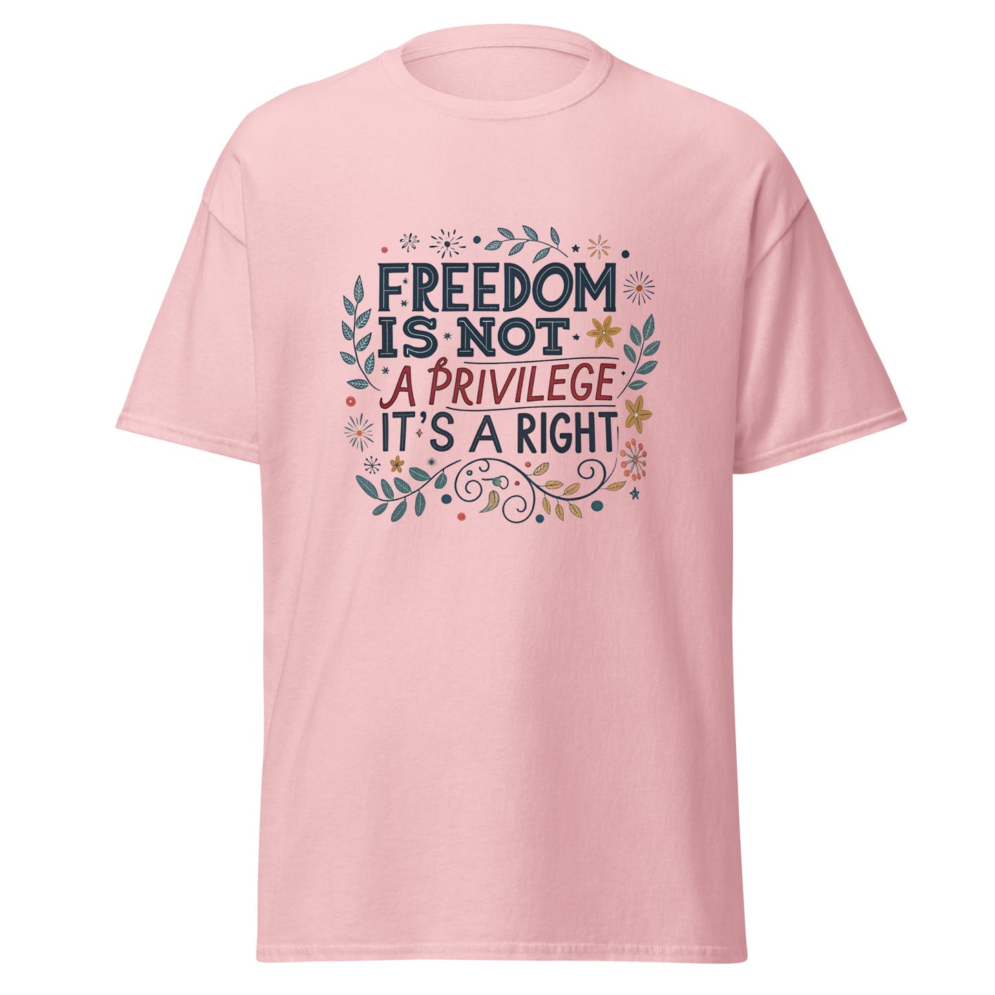 Right To Freedom - Unisex classic tee with print -RKM Inspiration - 70745944