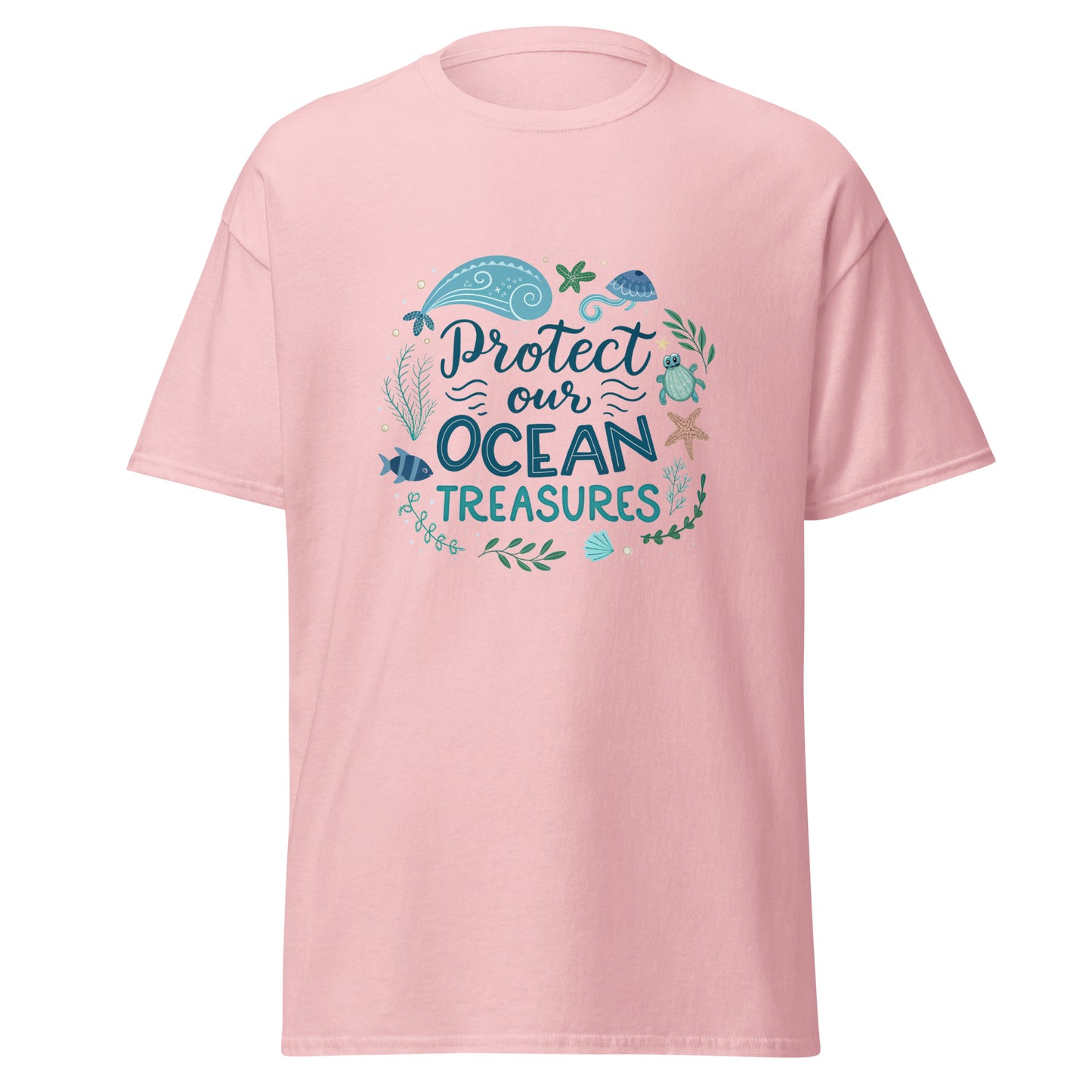 Protect Our Oceans - Unisex classic tee with print -RKM Inspiration - 72682949