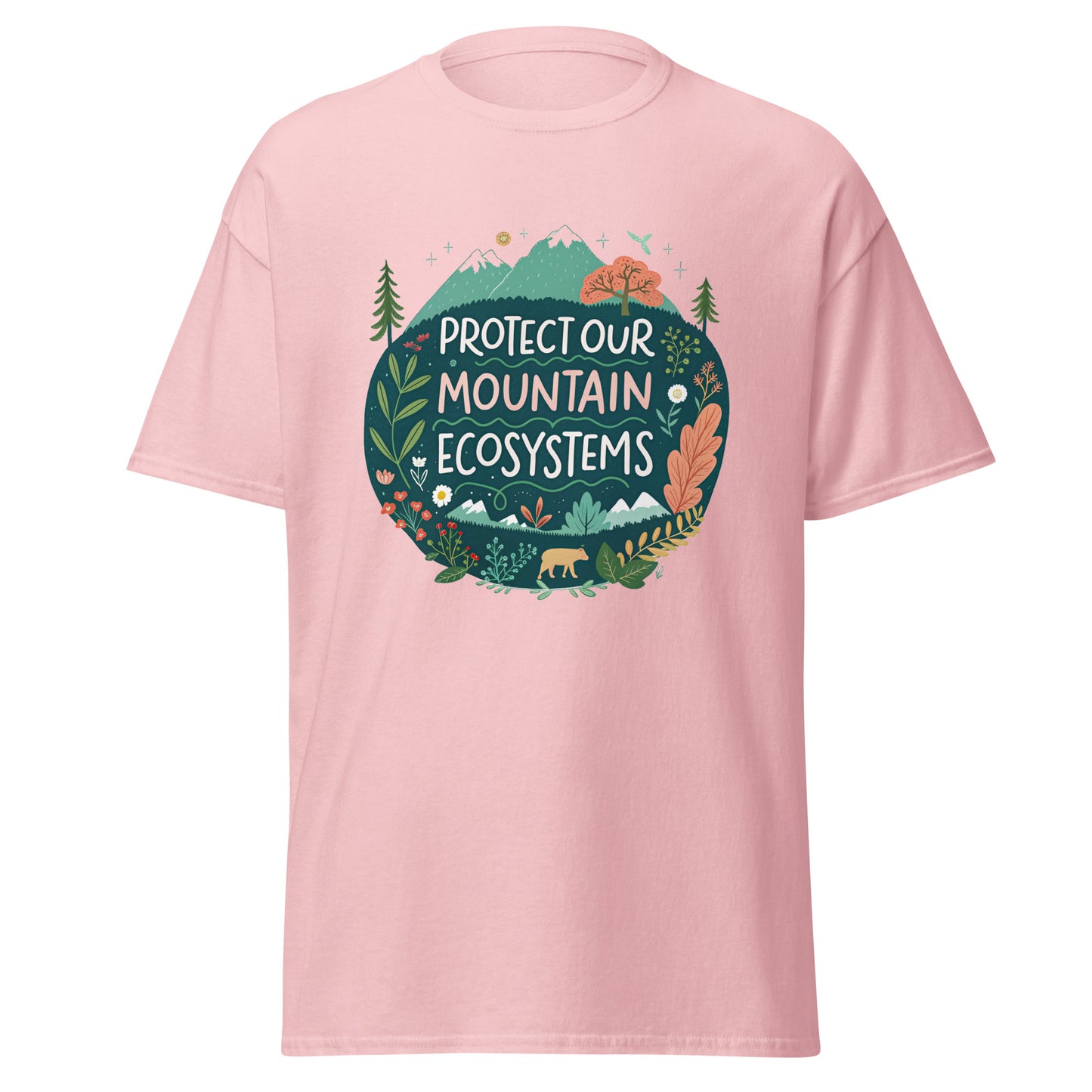 Protect Our Mountains tee with print -RKM Inspiration - 43881749