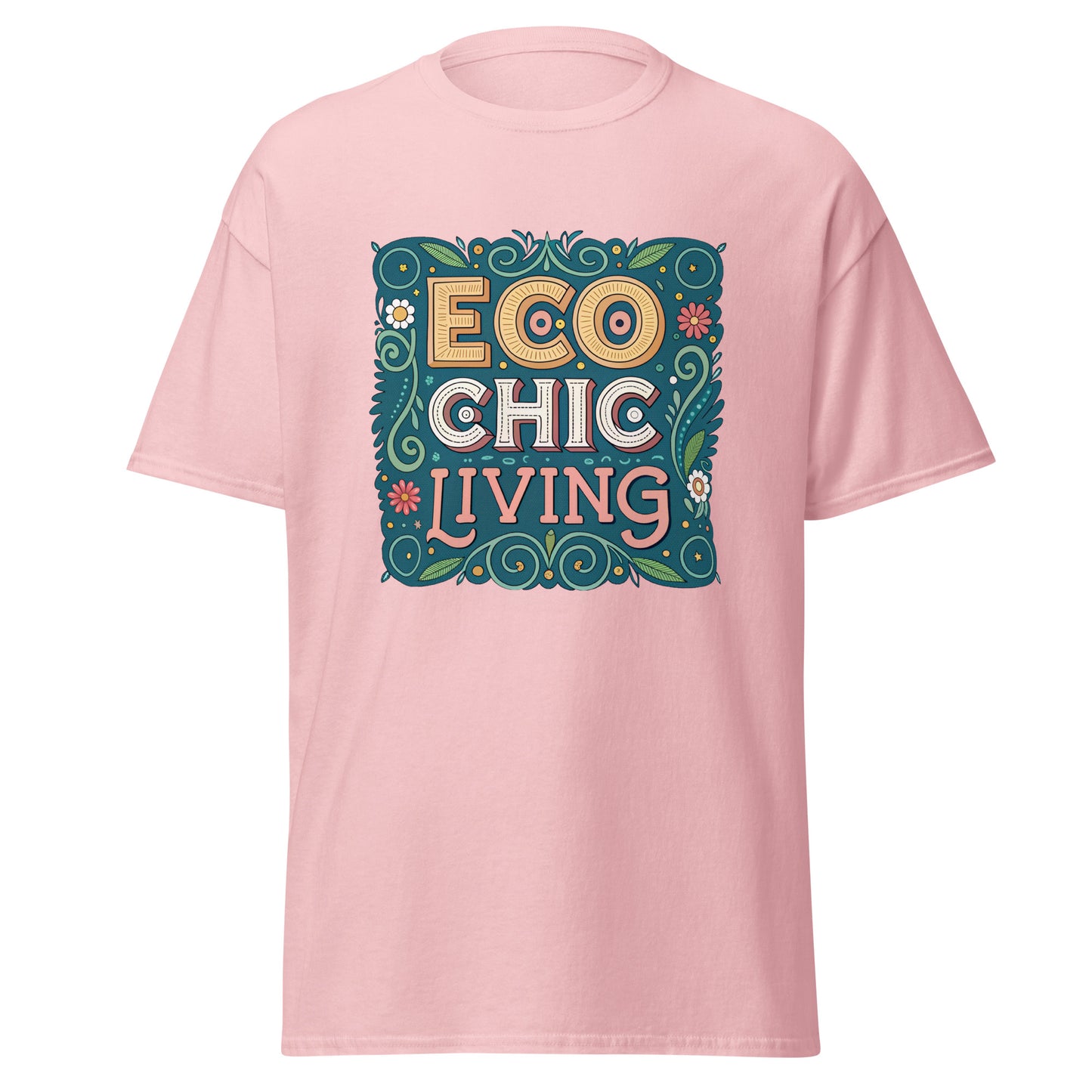 Eco Chic Living - Unisex classic tee with print -RKM Inspiration - 17989720