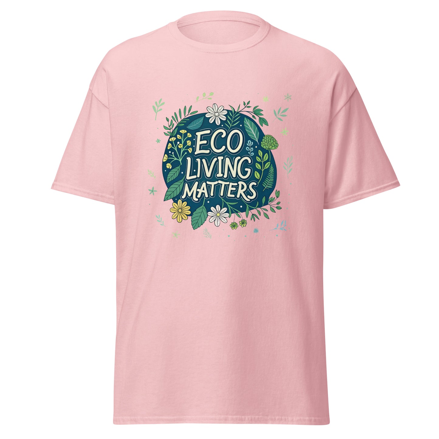 Eco Living Matters - Unisex classic tee with print -RKM Inspiration - 28183646