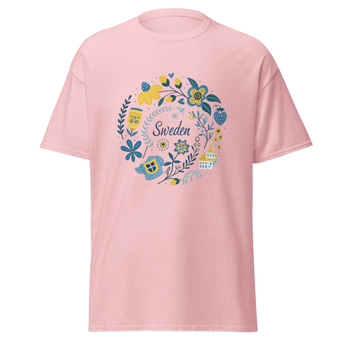 Sweden - Unisex classic tee with print -RKM Inspiration - 1136164