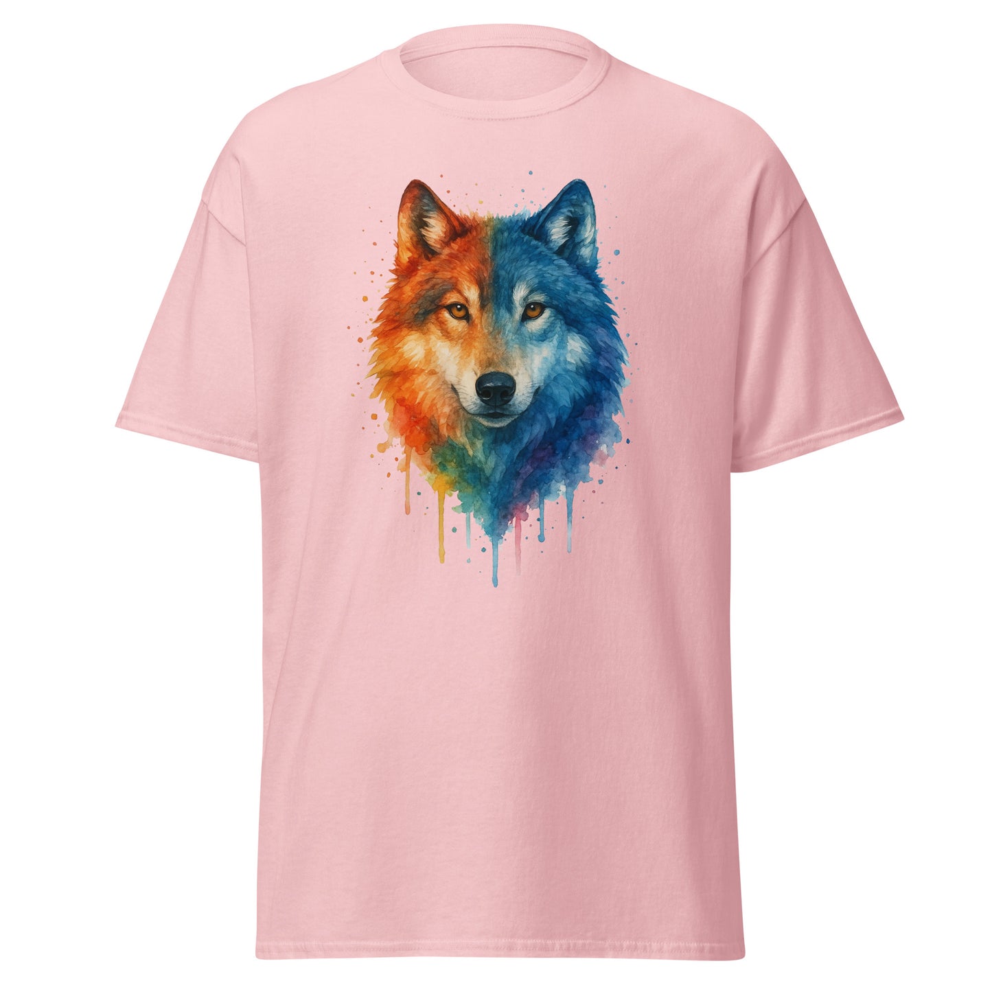 Wolf Unisex Tee - Trendy Cotton Shirt for Streetwear Style -RKM Inspiration - 870486