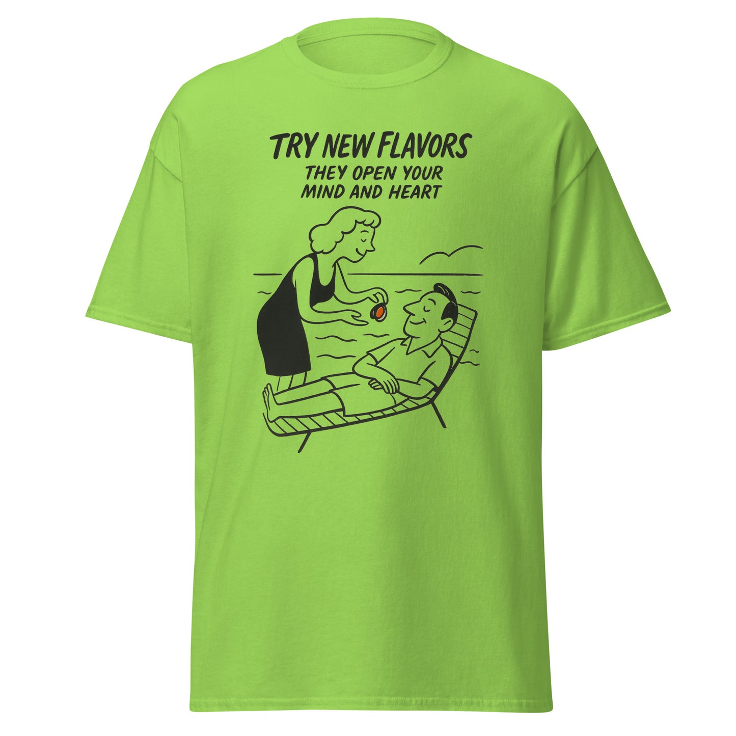 Try New Flavors - Unisex classic tee with print -RKM Inspiration - 96618748