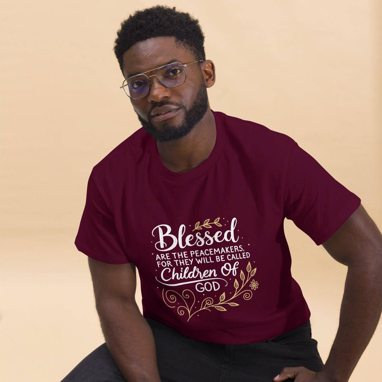 Christian Inspirational T-Shirt - Blessed are The Peacemakers -RKM Inspiration - 96268841