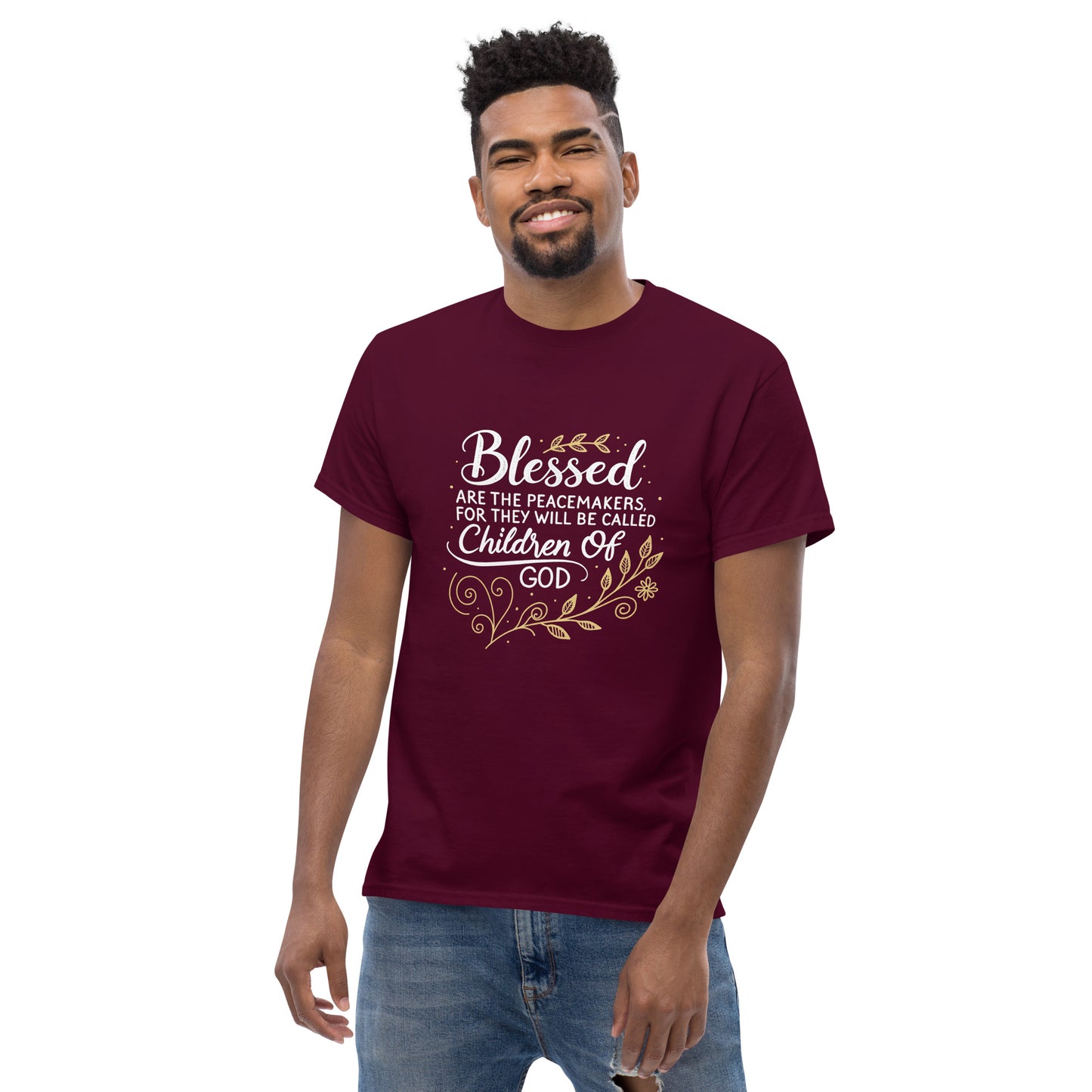 Christian Inspirational T-Shirt - Blessed are The Peacemakers -RKM Inspiration - 92577539