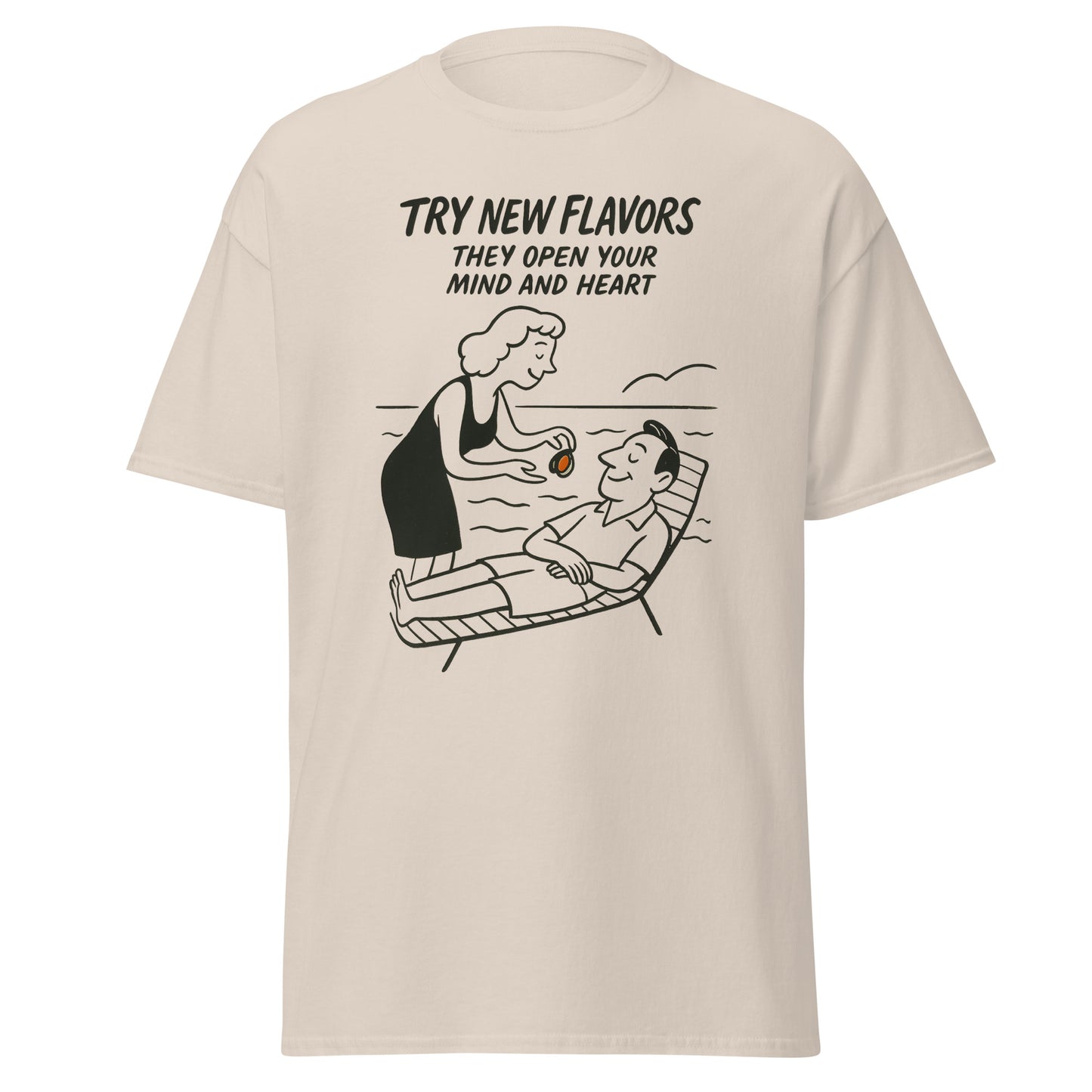 Try New Flavors - Unisex classic tee with print -RKM Inspiration - 88360595