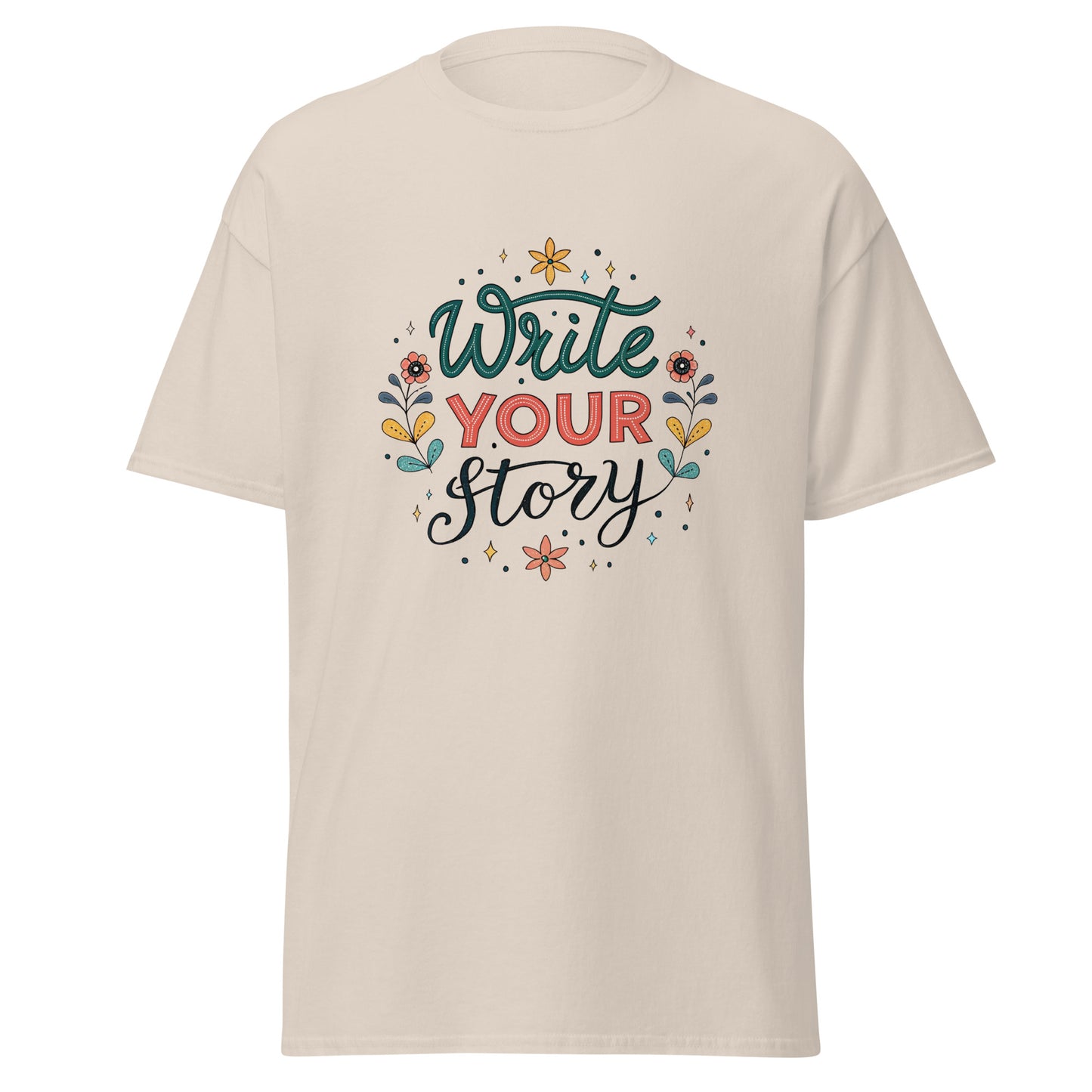 Write Your Story - Unisex classic tee with print -RKM Inspiration - 60132428