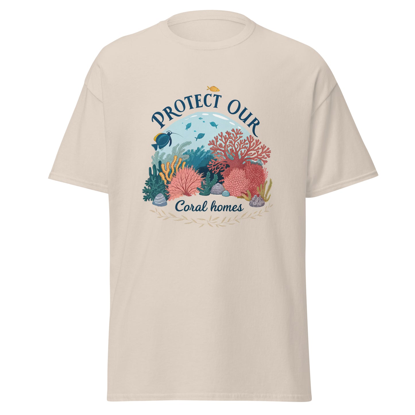 Protect Our Coral Home 2 - tee with print -RKM Inspiration - 88523547