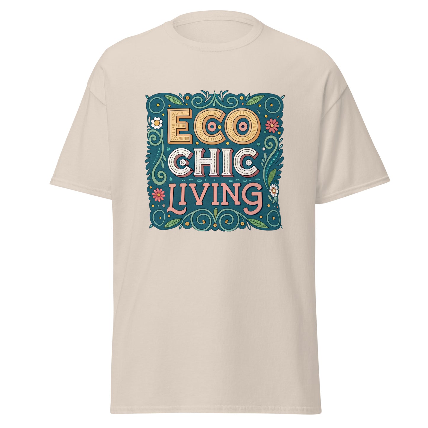 Eco Chic Living - Unisex classic tee with print -RKM Inspiration - 59012868
