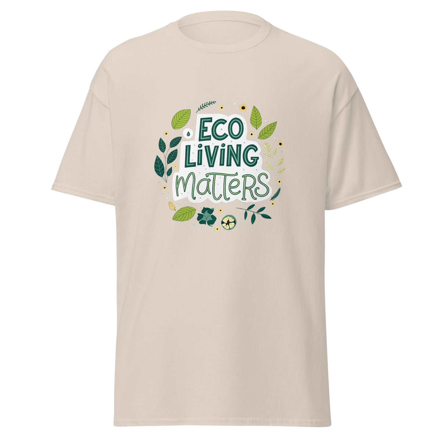 Eco Living Matters Tee with Print -RKM Inspiration - 20766602