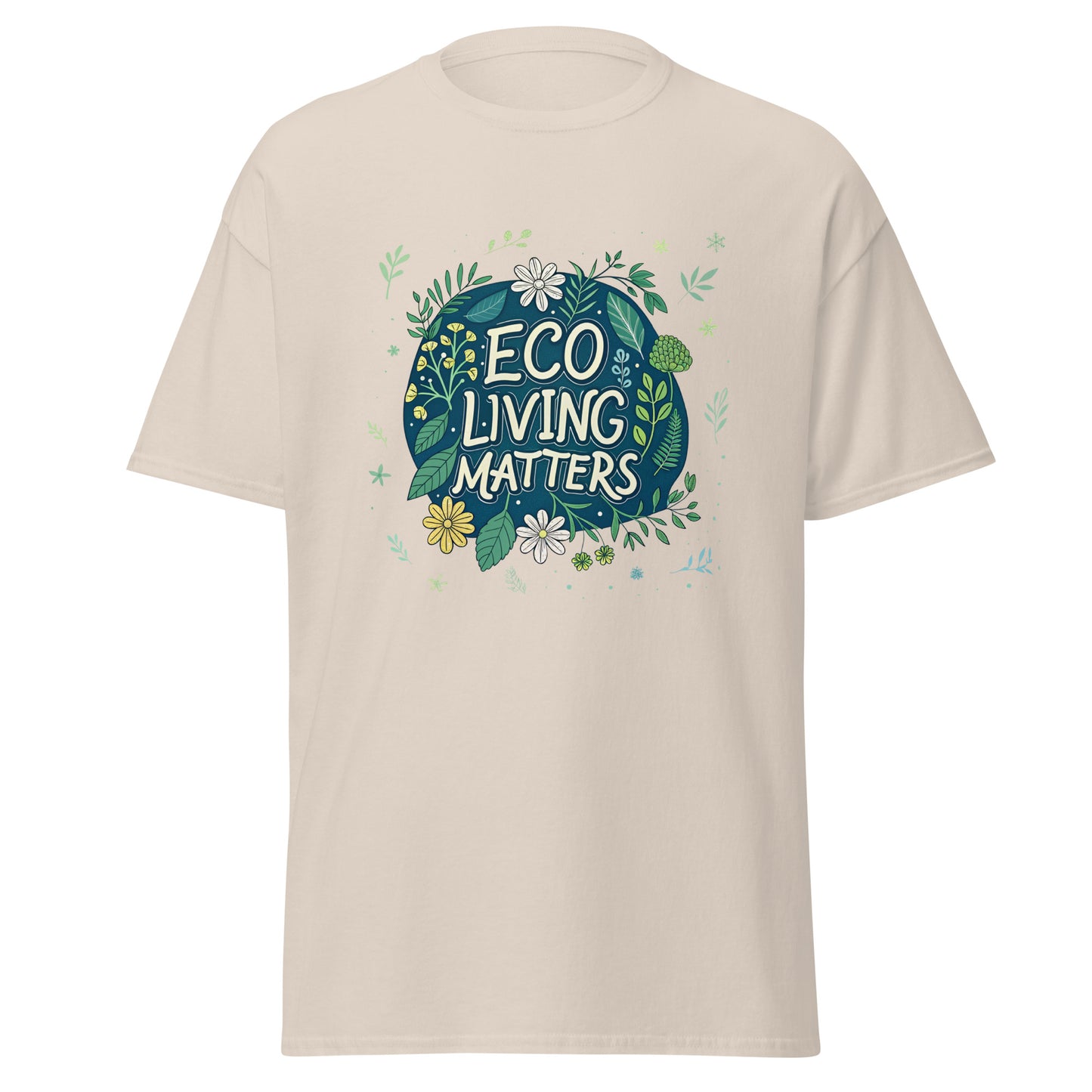 Eco Living Matters - Unisex classic tee with print -RKM Inspiration - 29433618