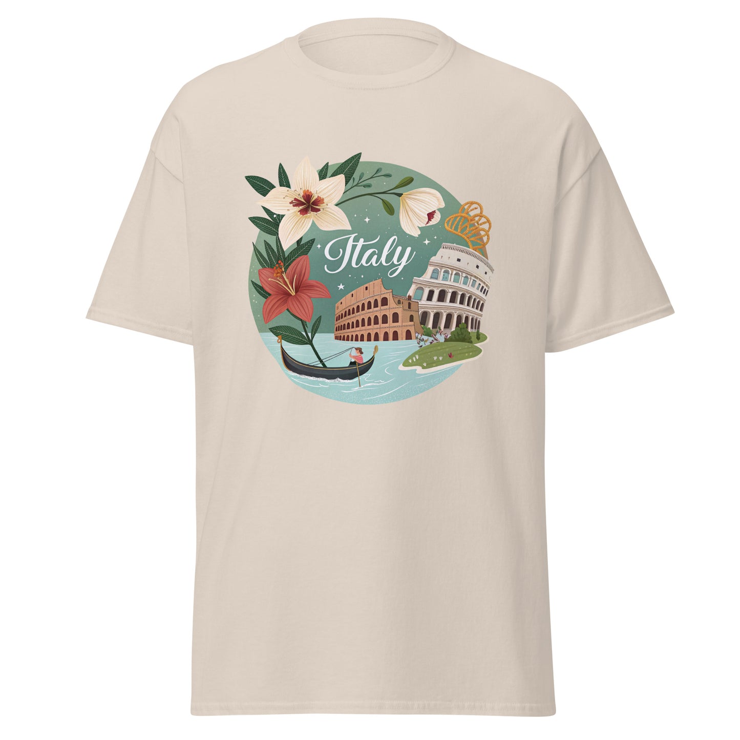 Italy - Unisex classic tee with print -RKM Inspiration - 50163776