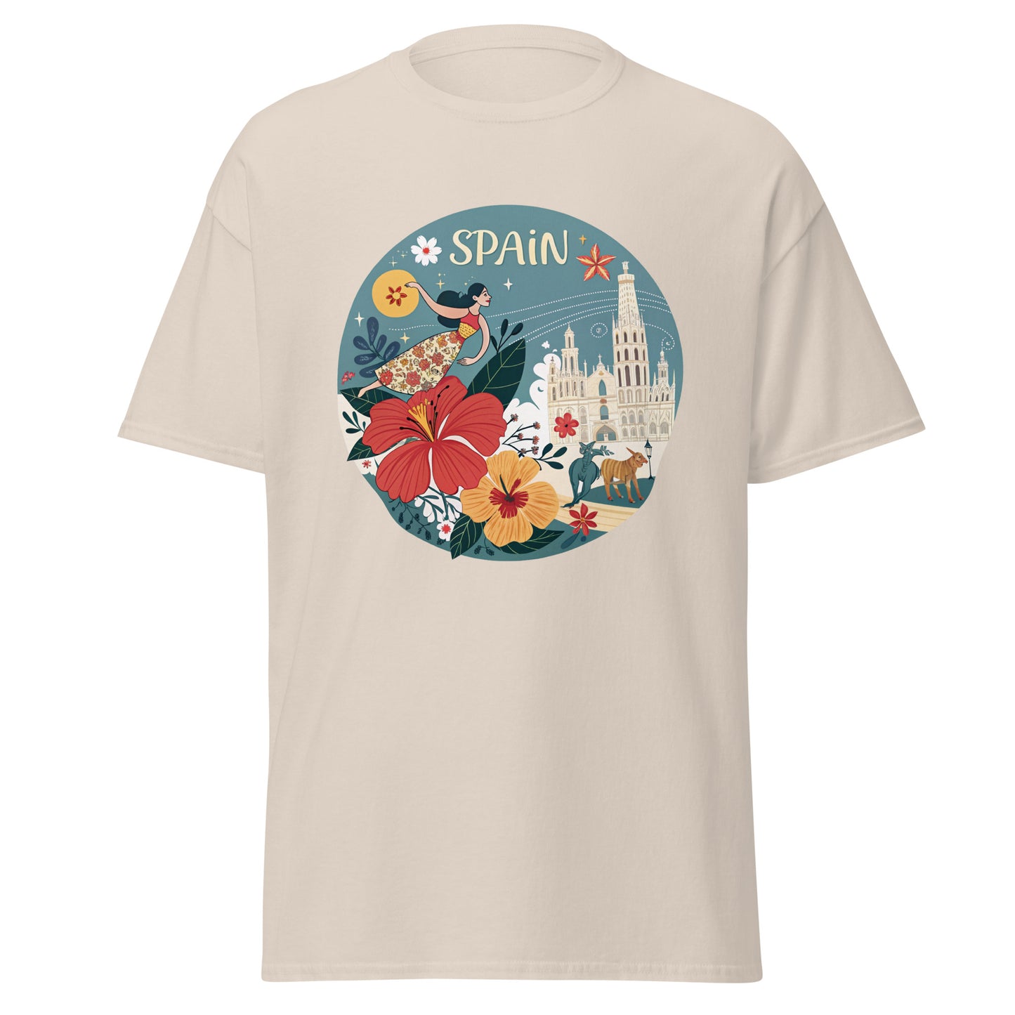Spain - Unisex classic tee with print -RKM Inspiration - 82229524