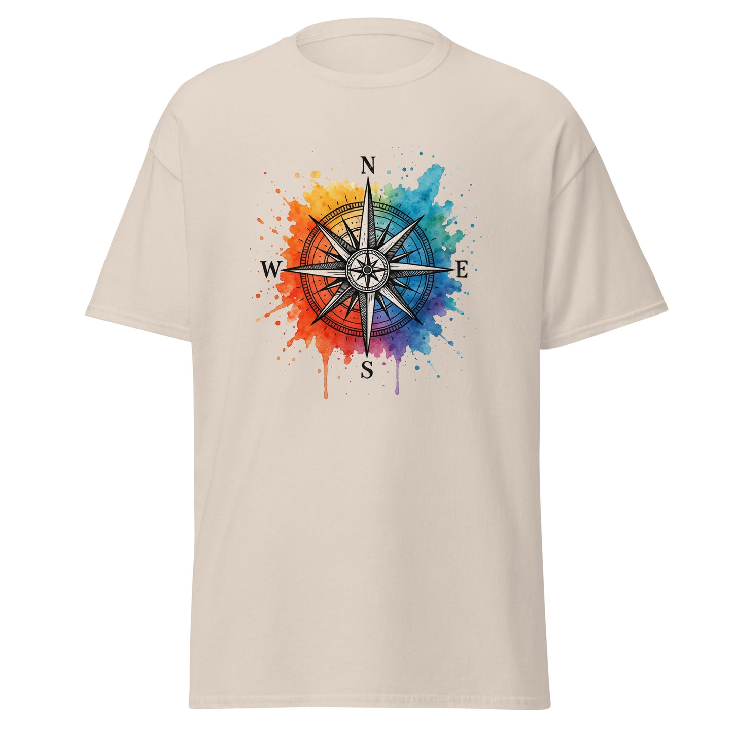 Compass - Unisex classic tee with print -RKM Inspiration - 43307936