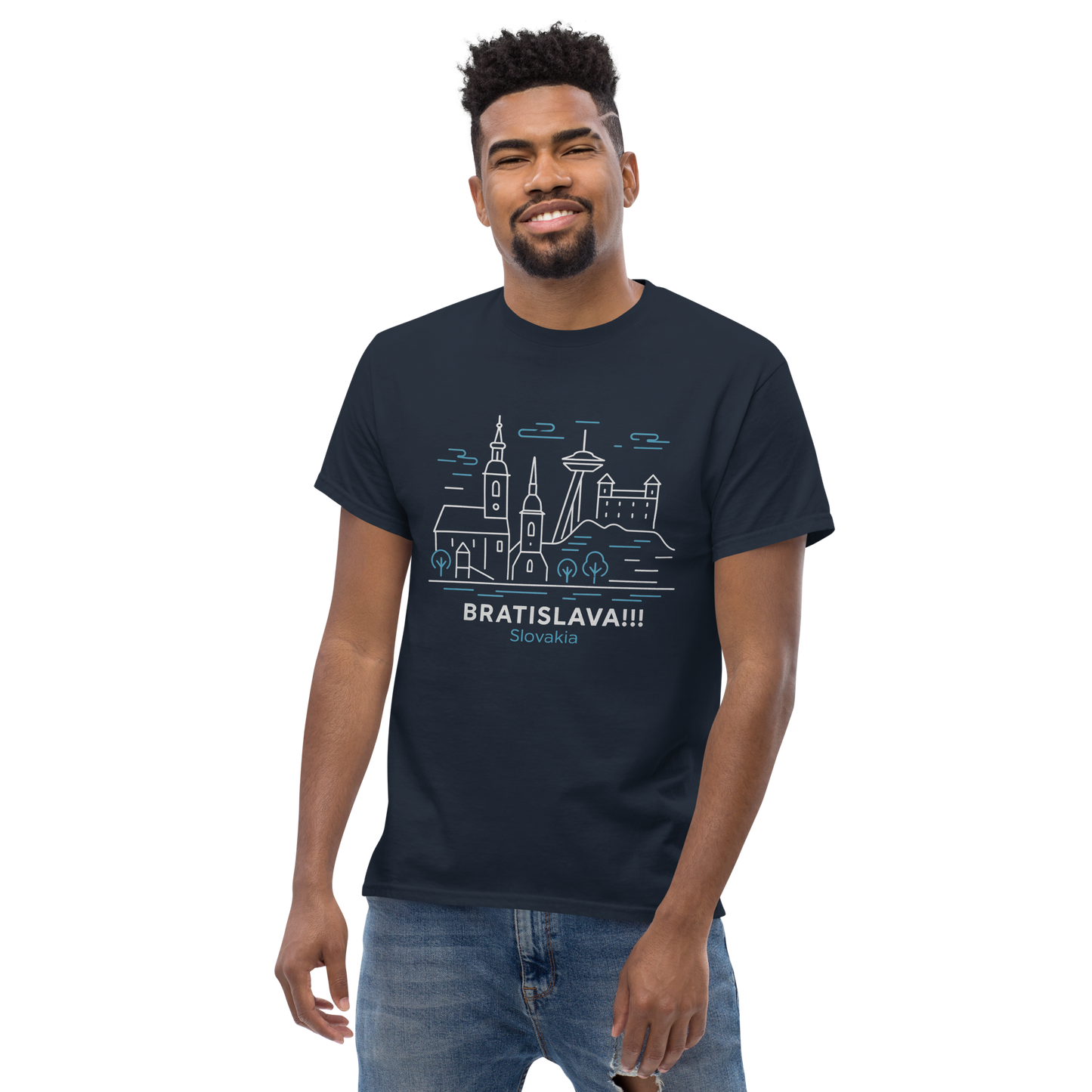 Bratislava - Unisex classic tee with print -RKM Inspiration - 72664316