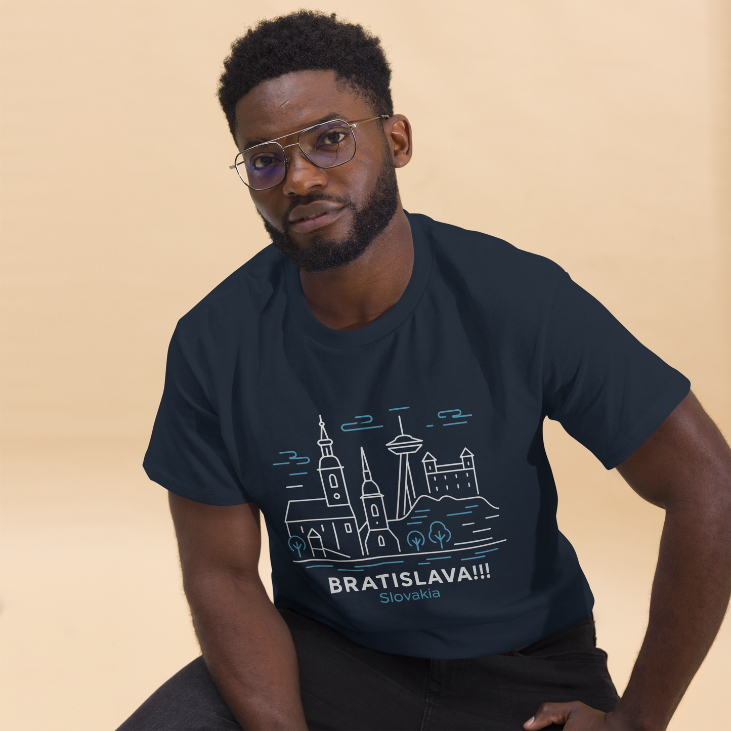 Bratislava - Unisex classic tee with print -RKM Inspiration - 84215110