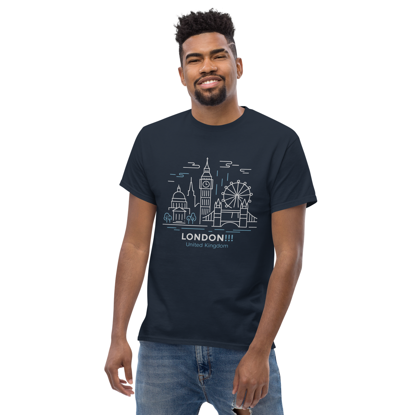 London - Unisex classic tee with print -RKM Inspiration - 15584928