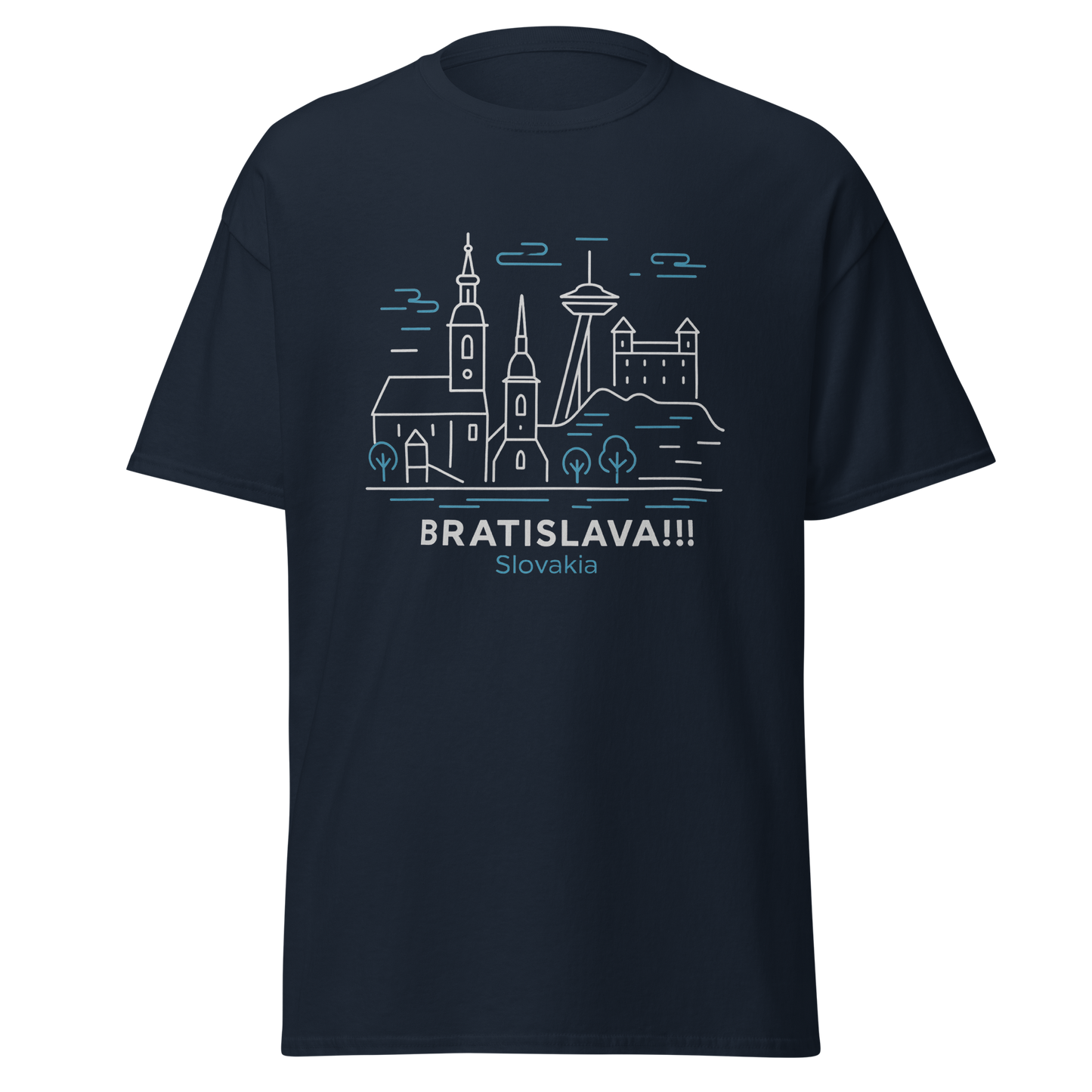 Bratislava - Unisex classic tee with print -RKM Inspiration - 97114219
