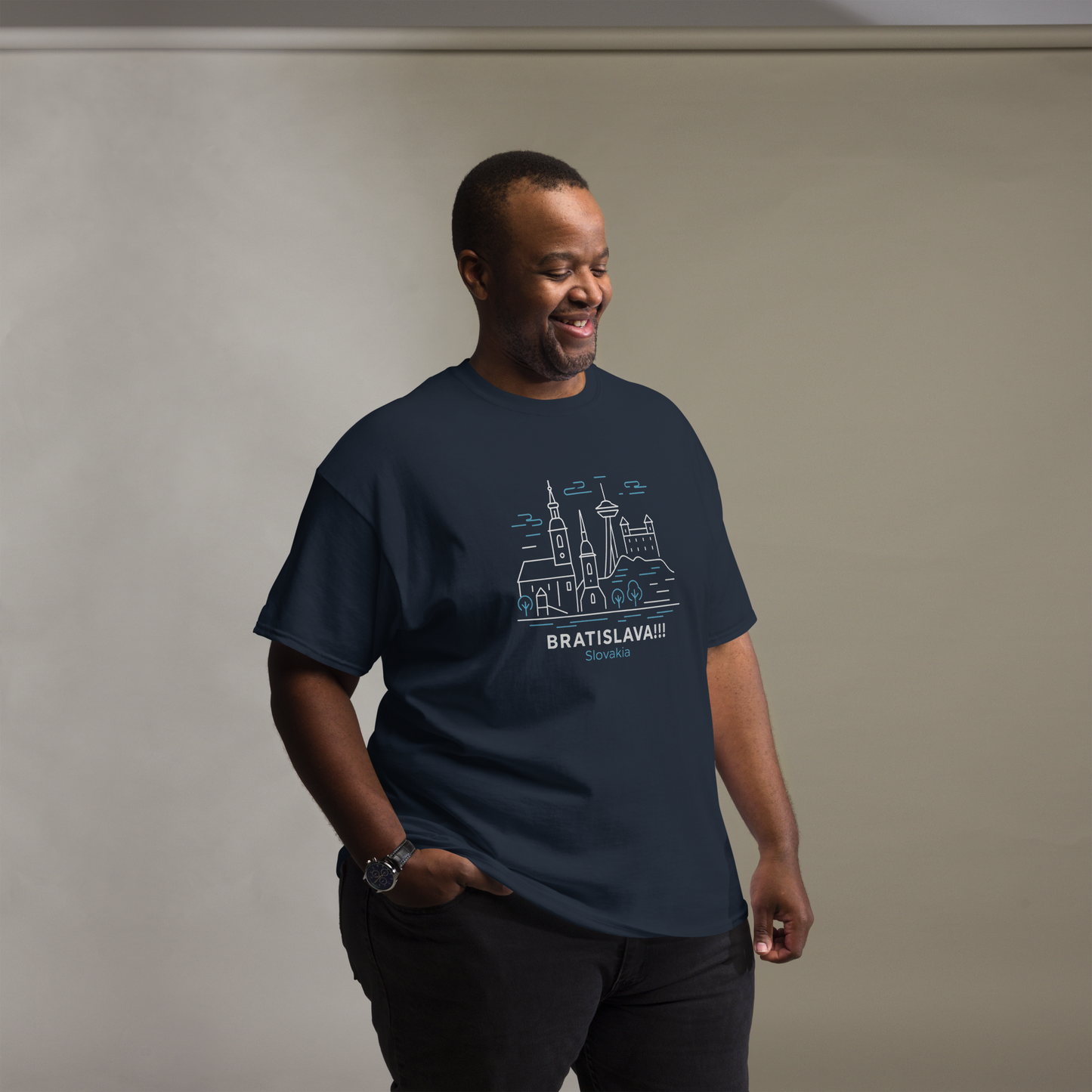 Bratislava - Unisex classic tee with print -RKM Inspiration - 8307413
