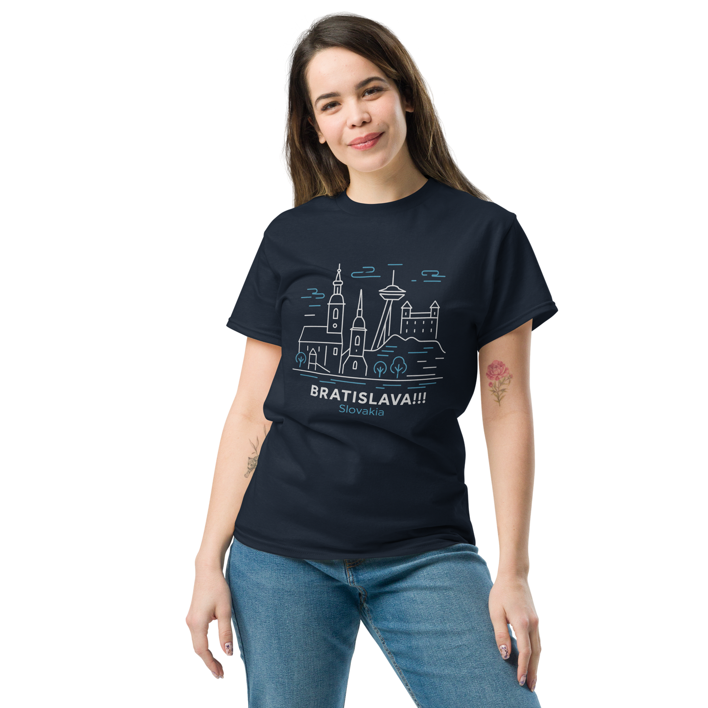 Bratislava - Unisex classic tee with print -RKM Inspiration - 90683543
