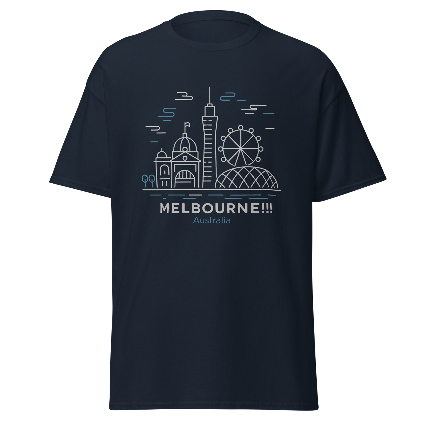 Melbourne - Unisex classic tee with print -RKM Inspiration - 80018655