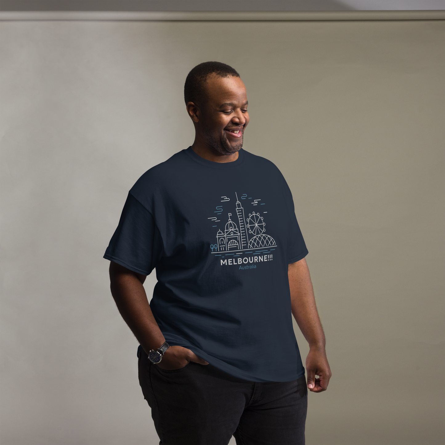 Melbourne - Unisex classic tee with print -RKM Inspiration - 6151098