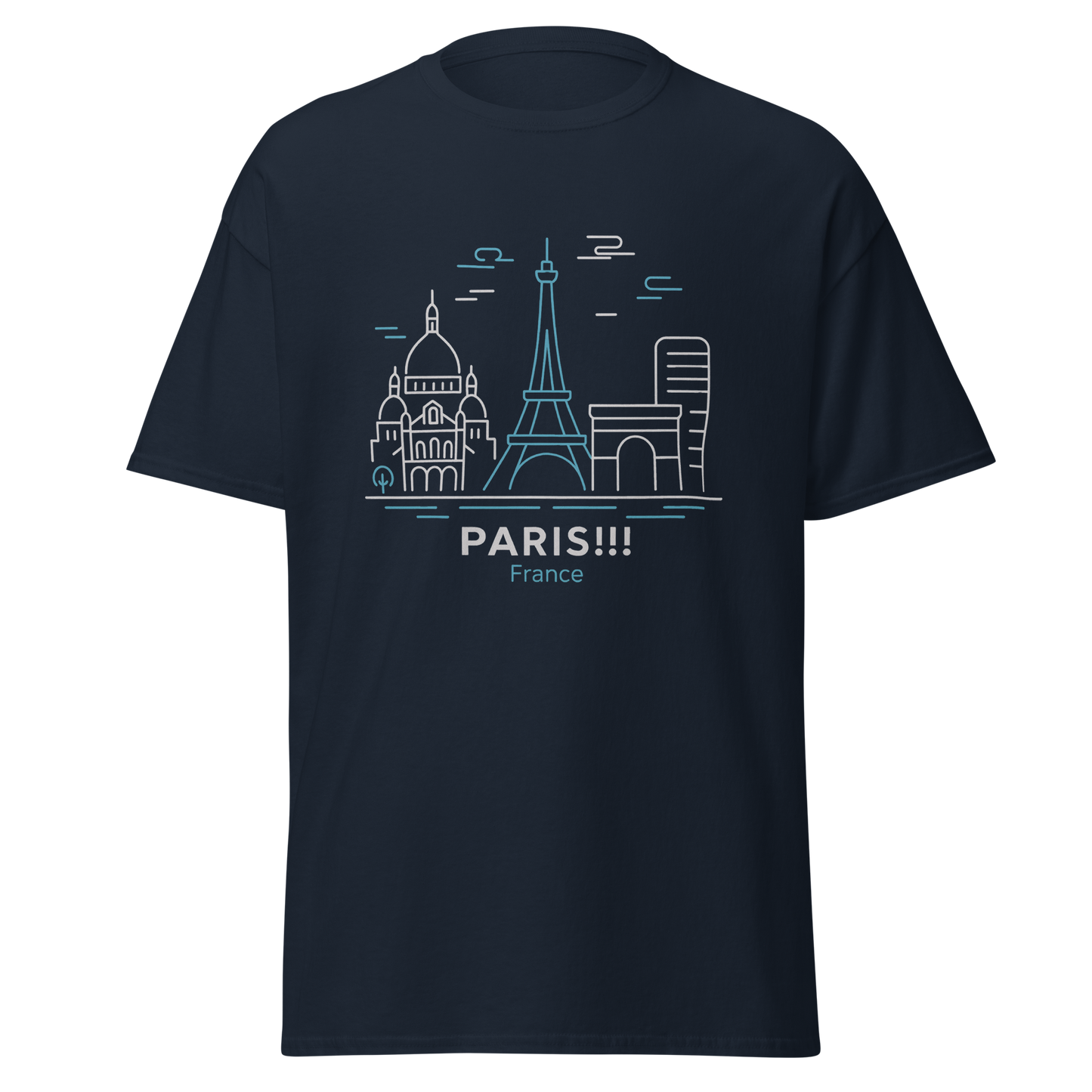 Paris - Unisex classic tee with print -RKM Inspiration - 9240045