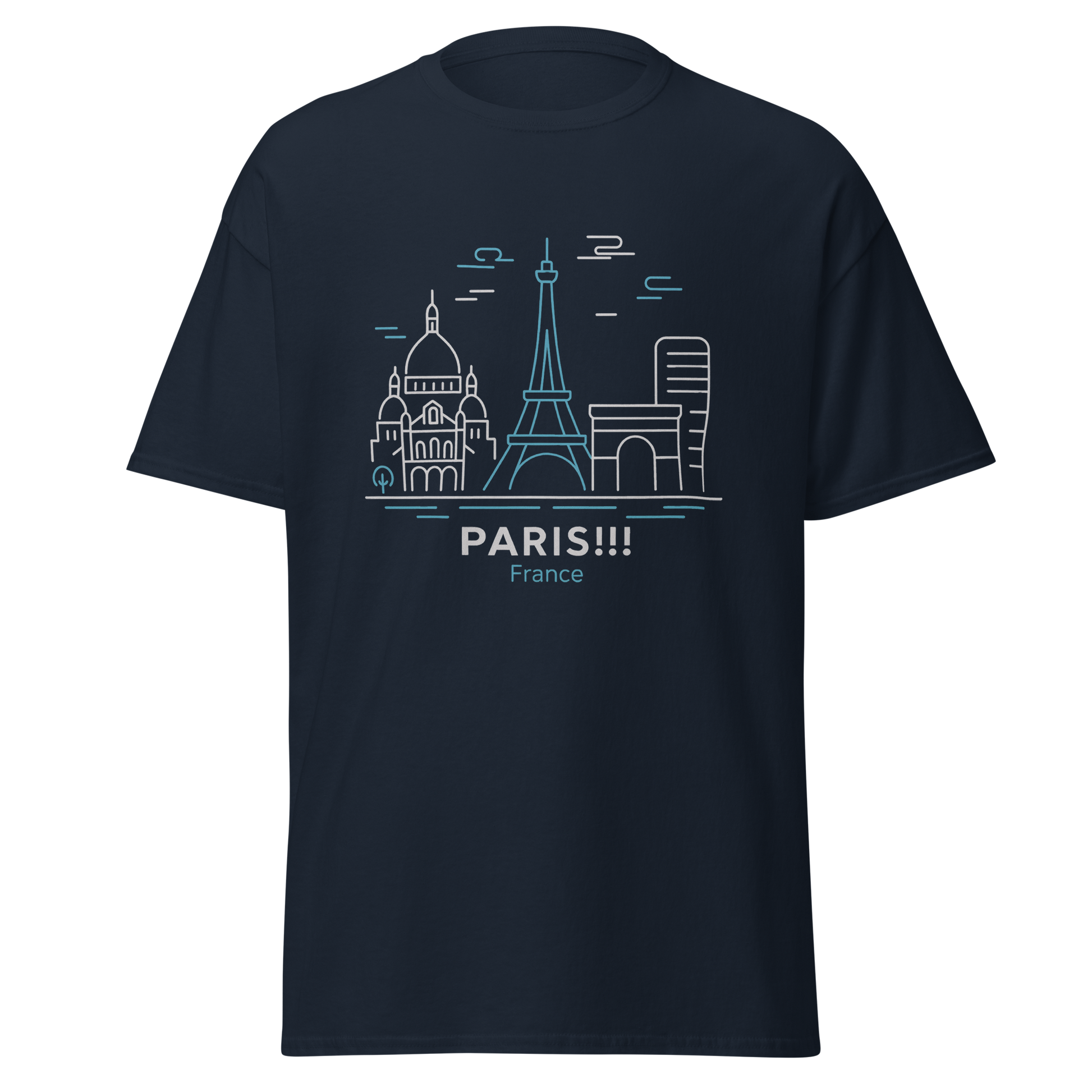 Paris - Unisex classic tee with print -RKM Inspiration - 9240045