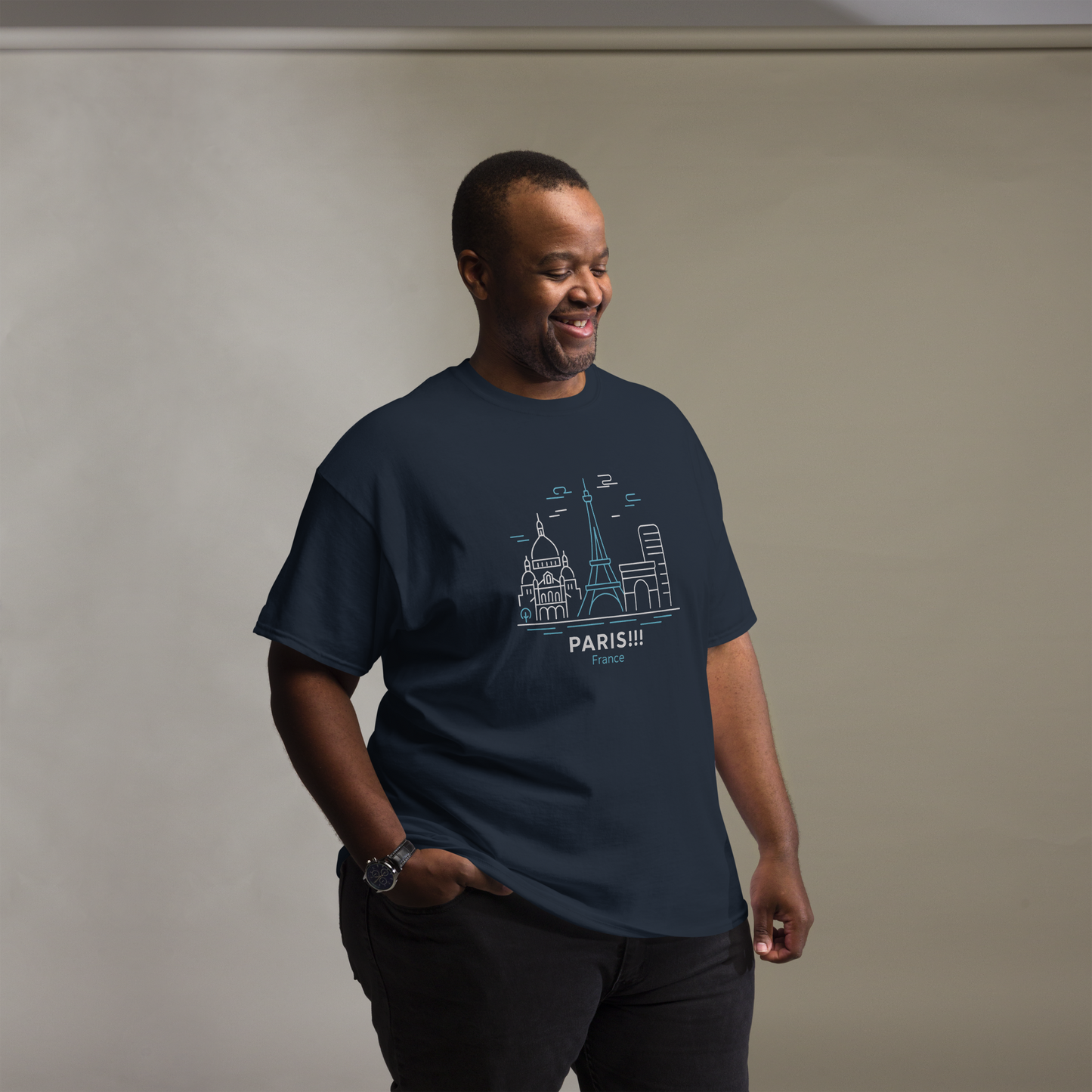 Paris - Unisex classic tee with print -RKM Inspiration - 39092187