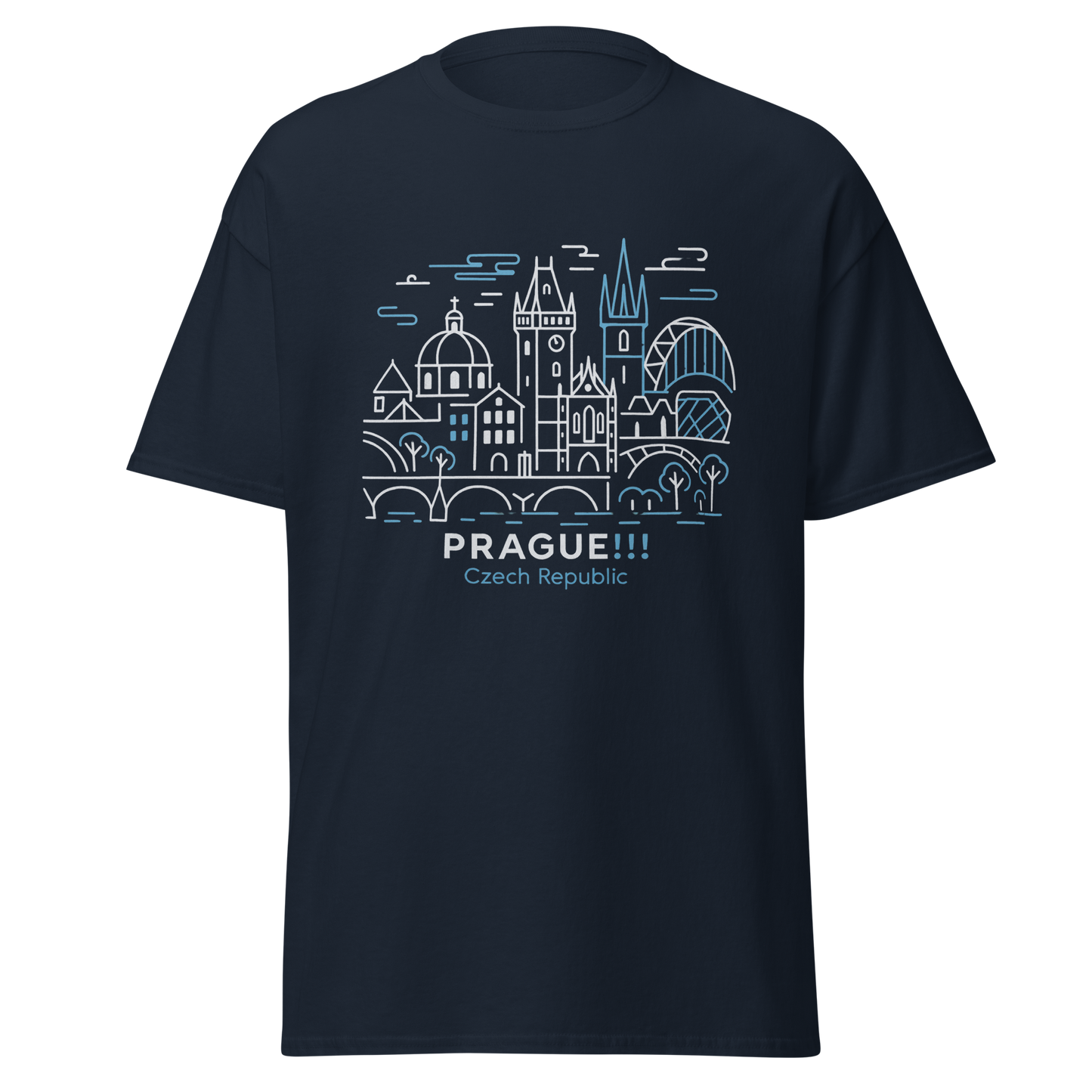 Prague - Unisex classic tee with print -RKM Inspiration - 65259503