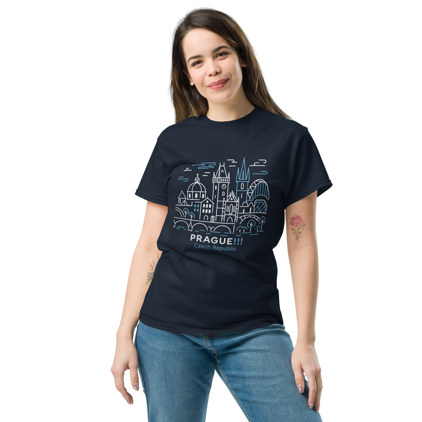 Prague - Unisex classic tee with print -RKM Inspiration - 19952241