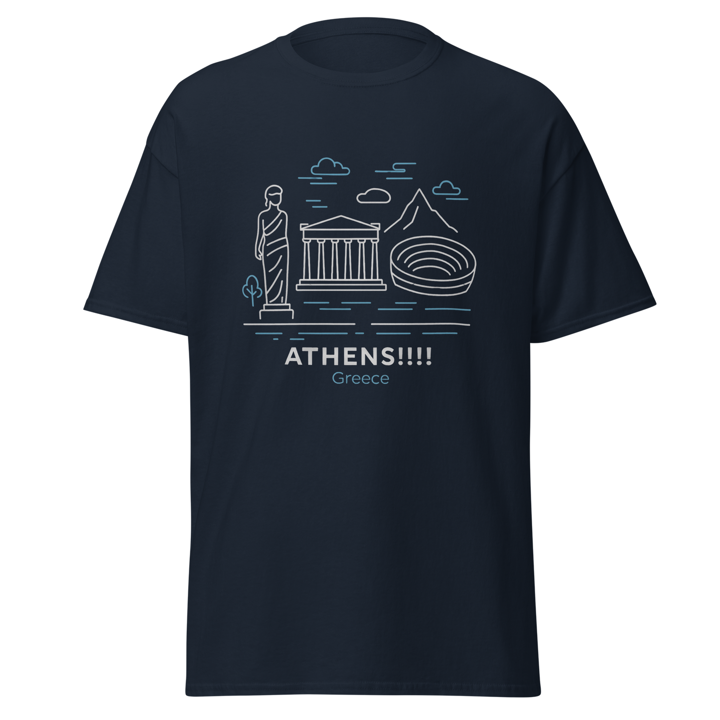 Athens - Unisex classic tee with print -RKM Inspiration - 31805779