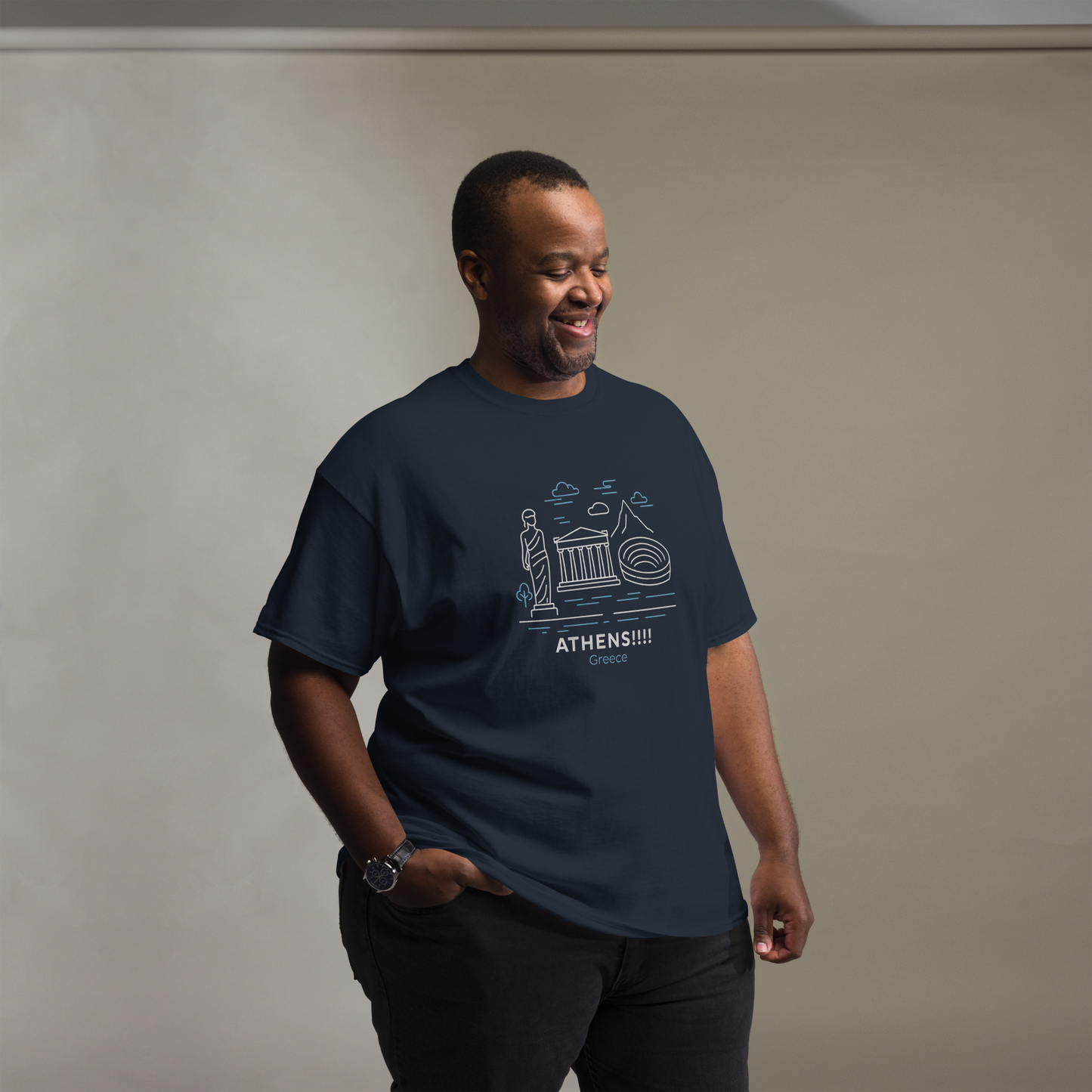 Athens - Unisex classic tee with print -RKM Inspiration - 48694183
