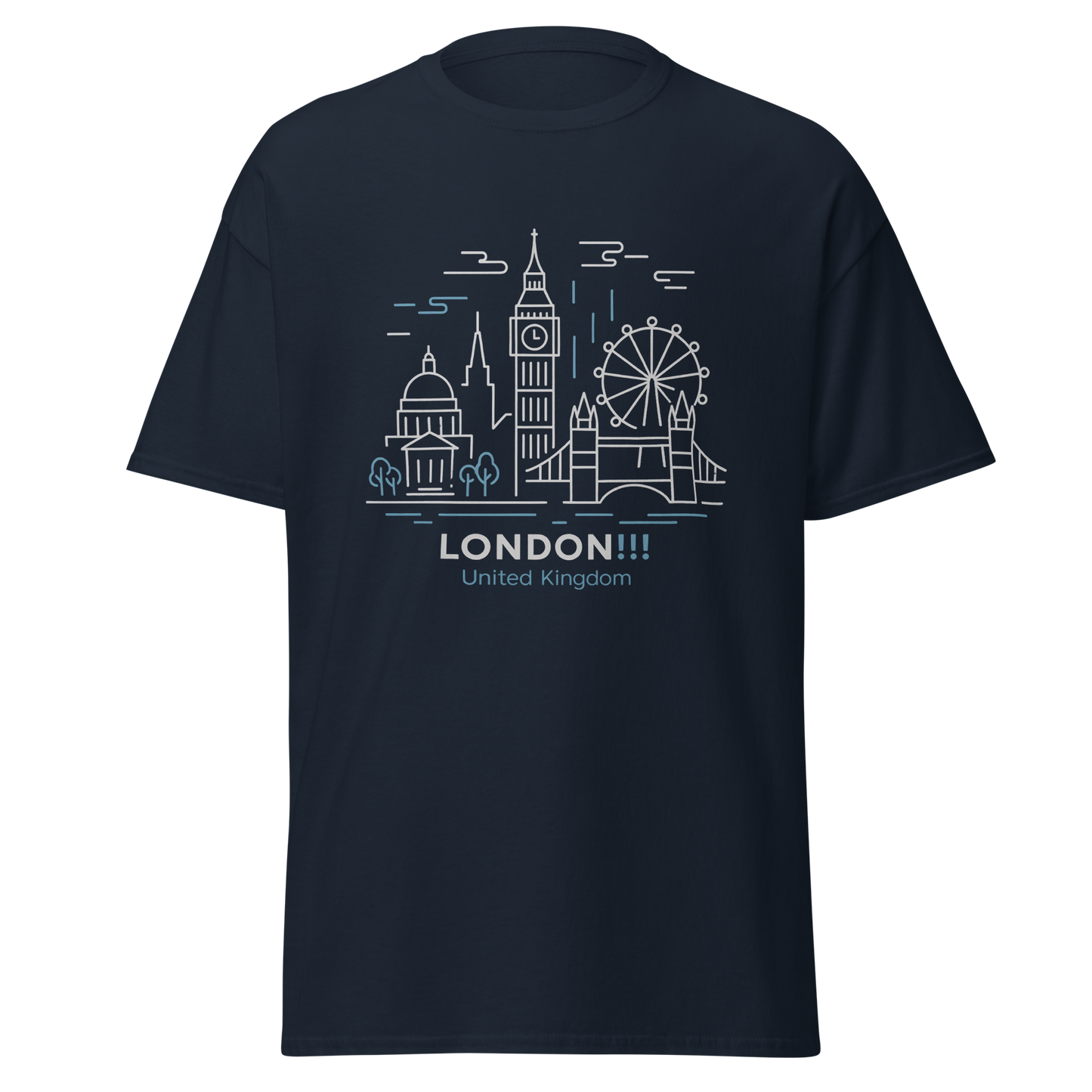 London - Unisex classic tee with print -RKM Inspiration - 28457035