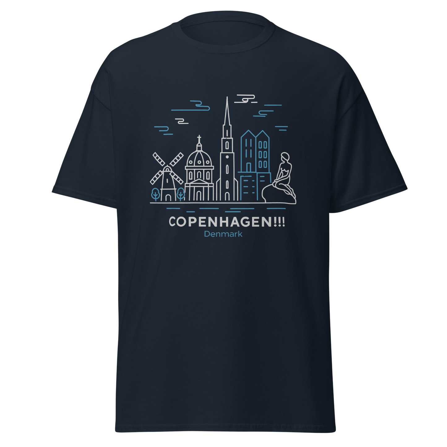 Copenhagen - Unisex classic tee with print -RKM Inspiration - 34631487