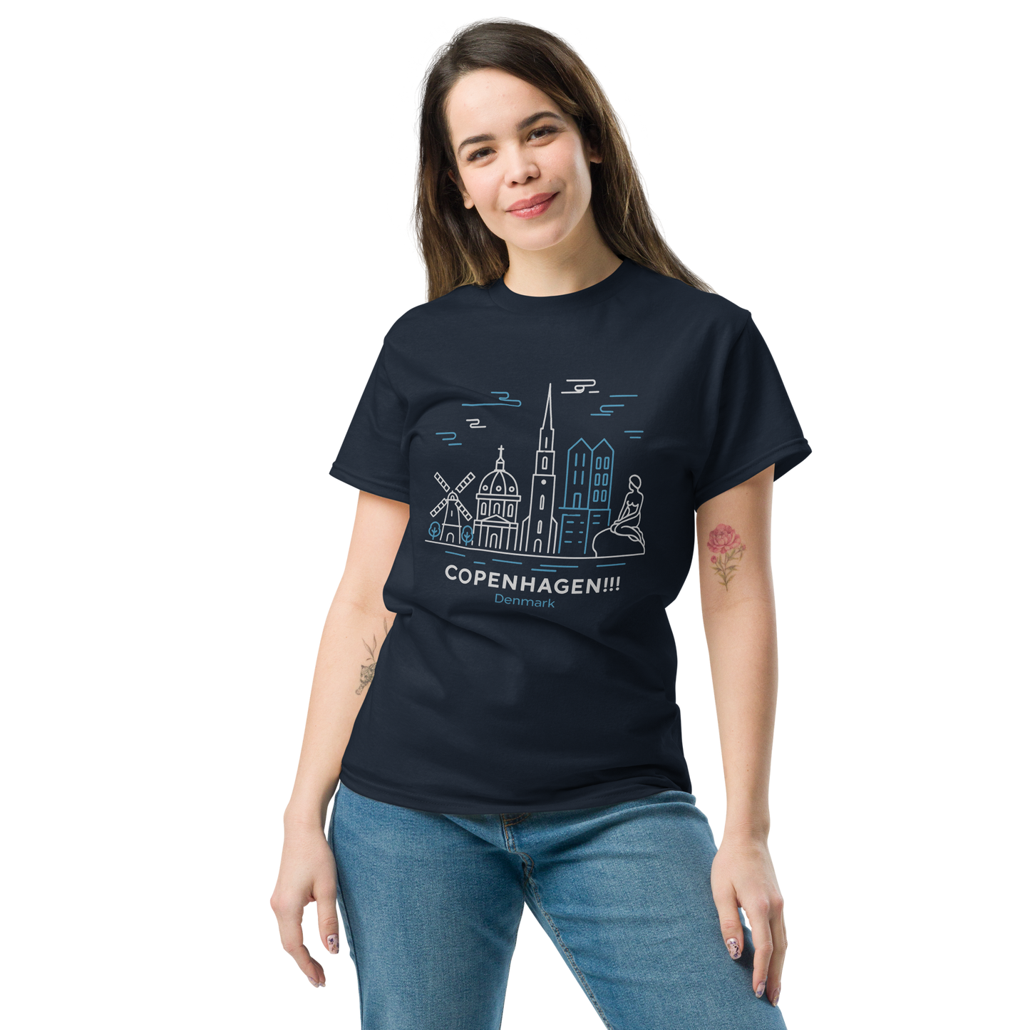 Copenhagen - Unisex classic tee with print -RKM Inspiration - 86193091