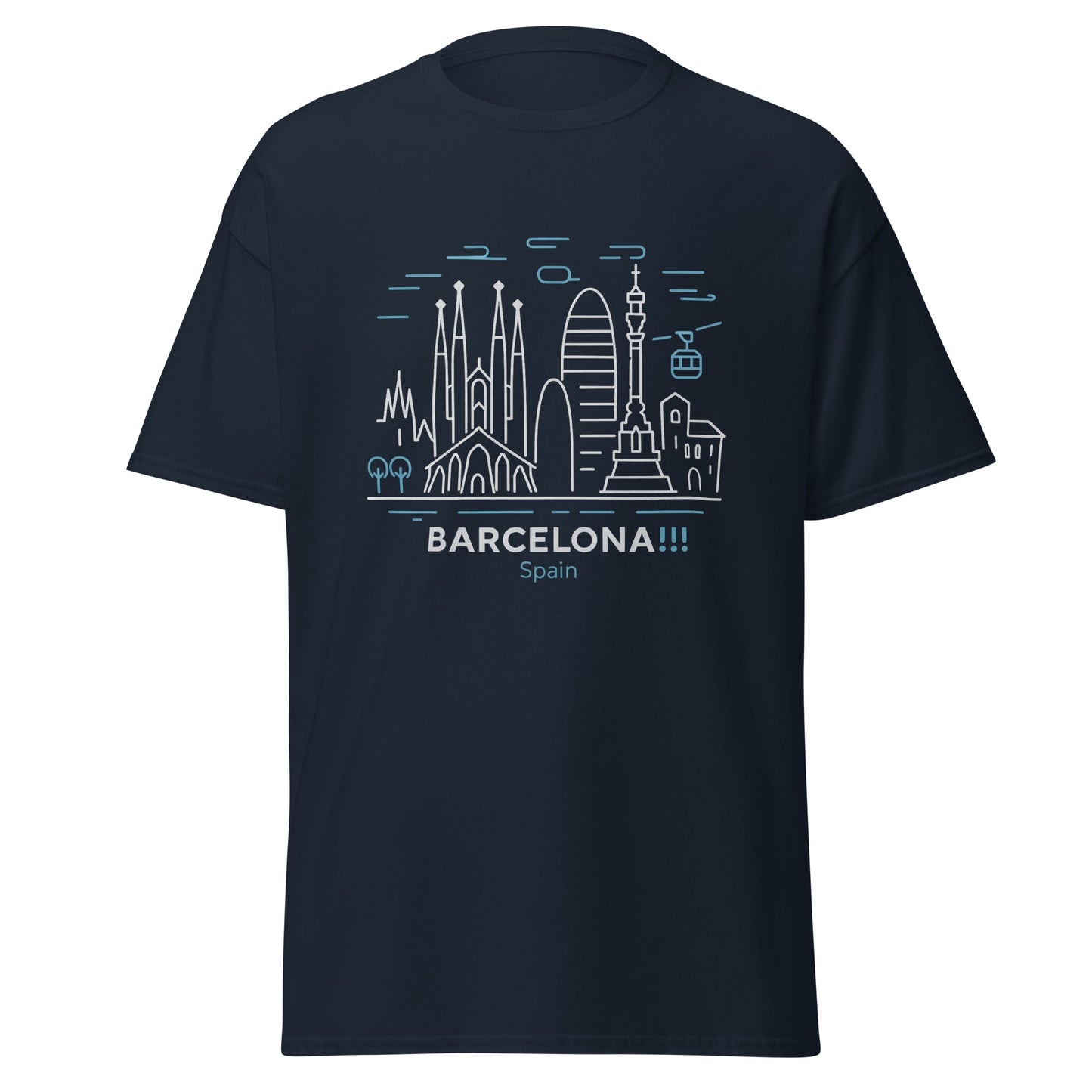 Barcelona - Unisex classic tee with print -RKM Inspiration - 82057201
