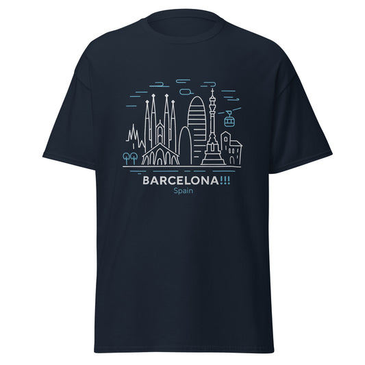 Barcelona - Unisex classic tee with print -RKM Inspiration - 82057201