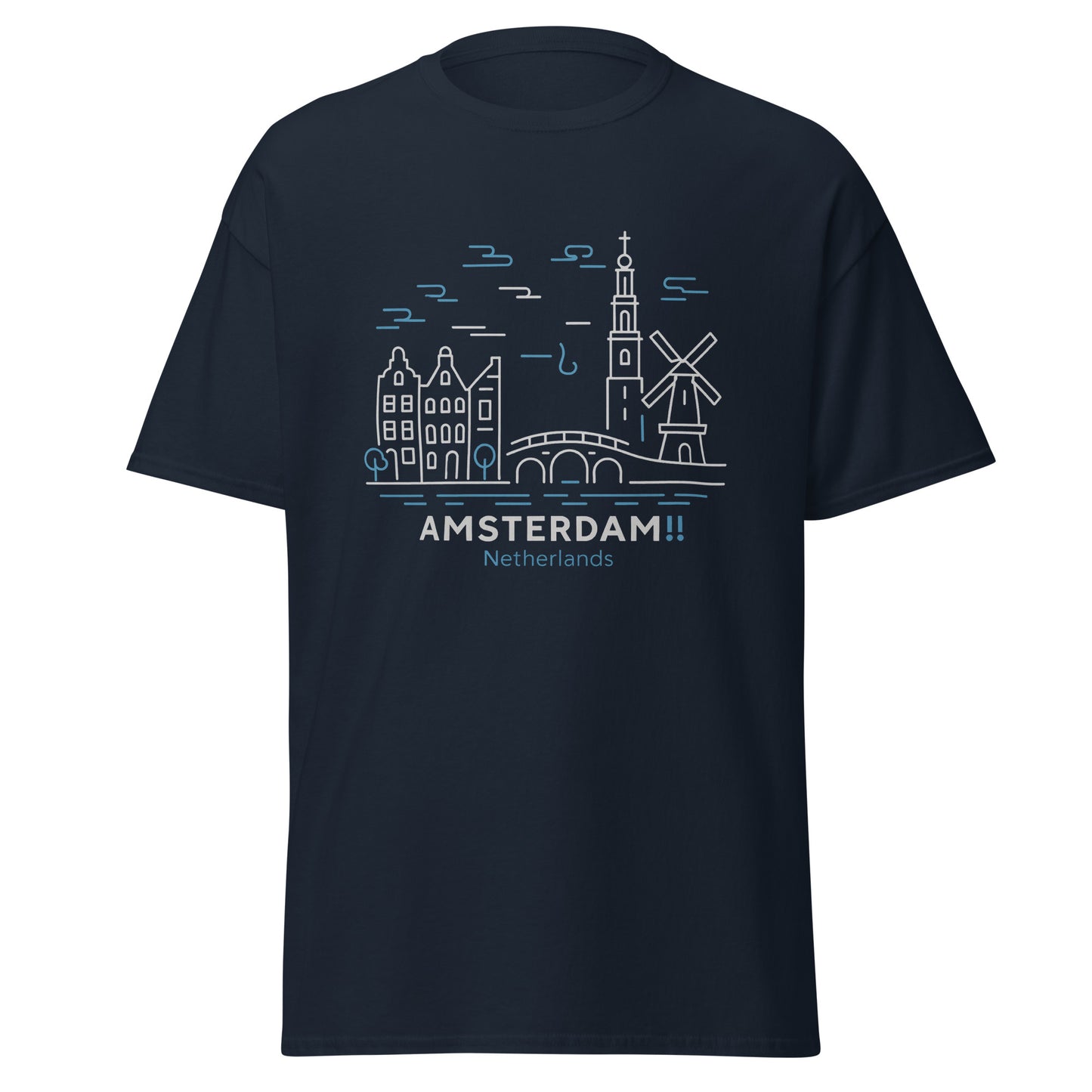 Amseterdam - Unisex classic tee with print -RKM Inspiration - 23348061
