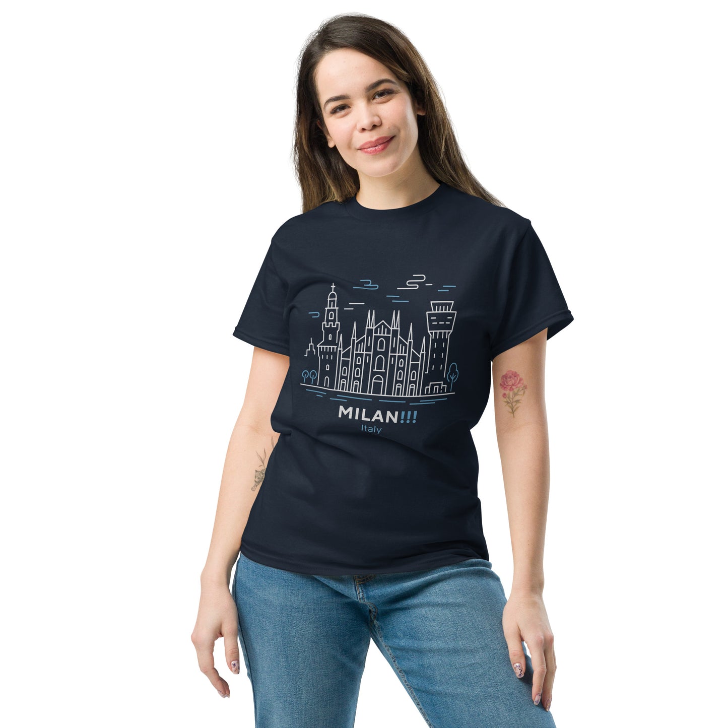 Milan - Unisex classic tee with print -RKM Inspiration - 3177415