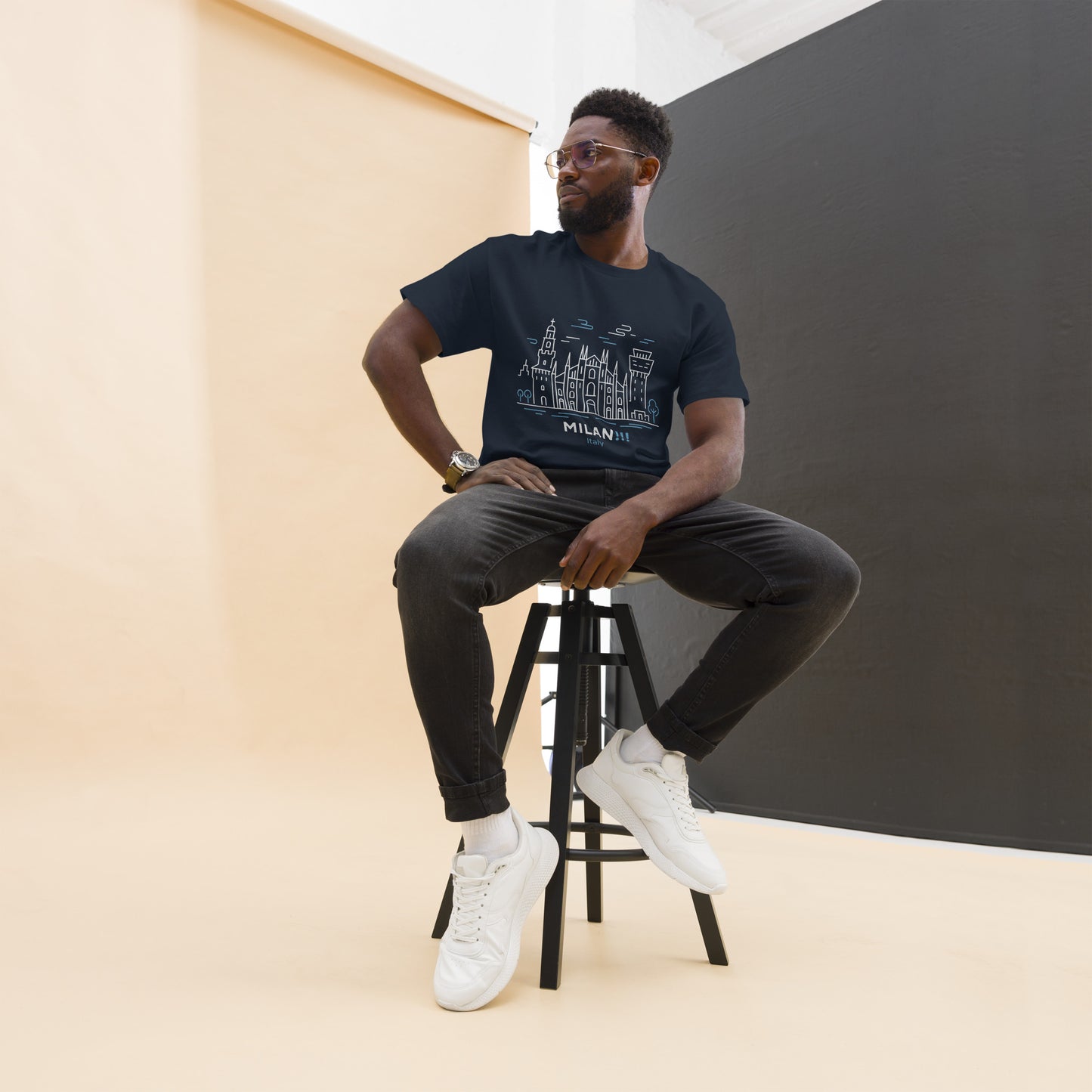 Milan - Unisex classic tee with print -RKM Inspiration - 16952632