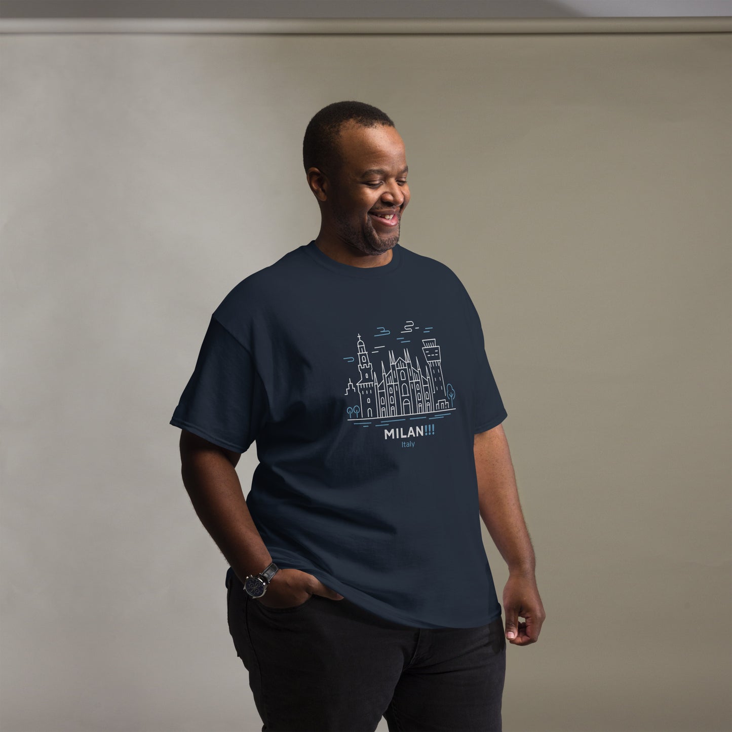 Milan - Unisex classic tee with print -RKM Inspiration - 79436214