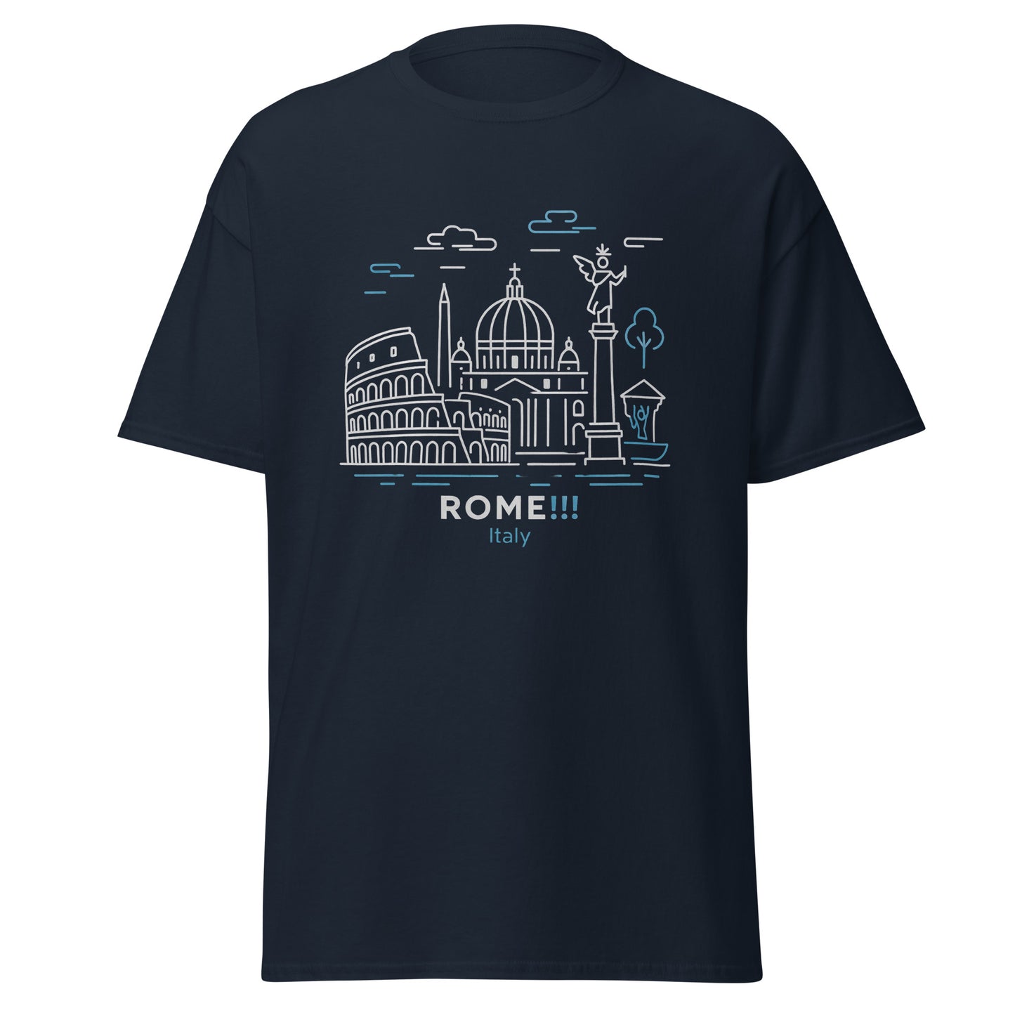 Rome Unisex Classic Tee - Stylish & Comfortable 100% Cotton Shirt -RKM Inspiration - 77796307