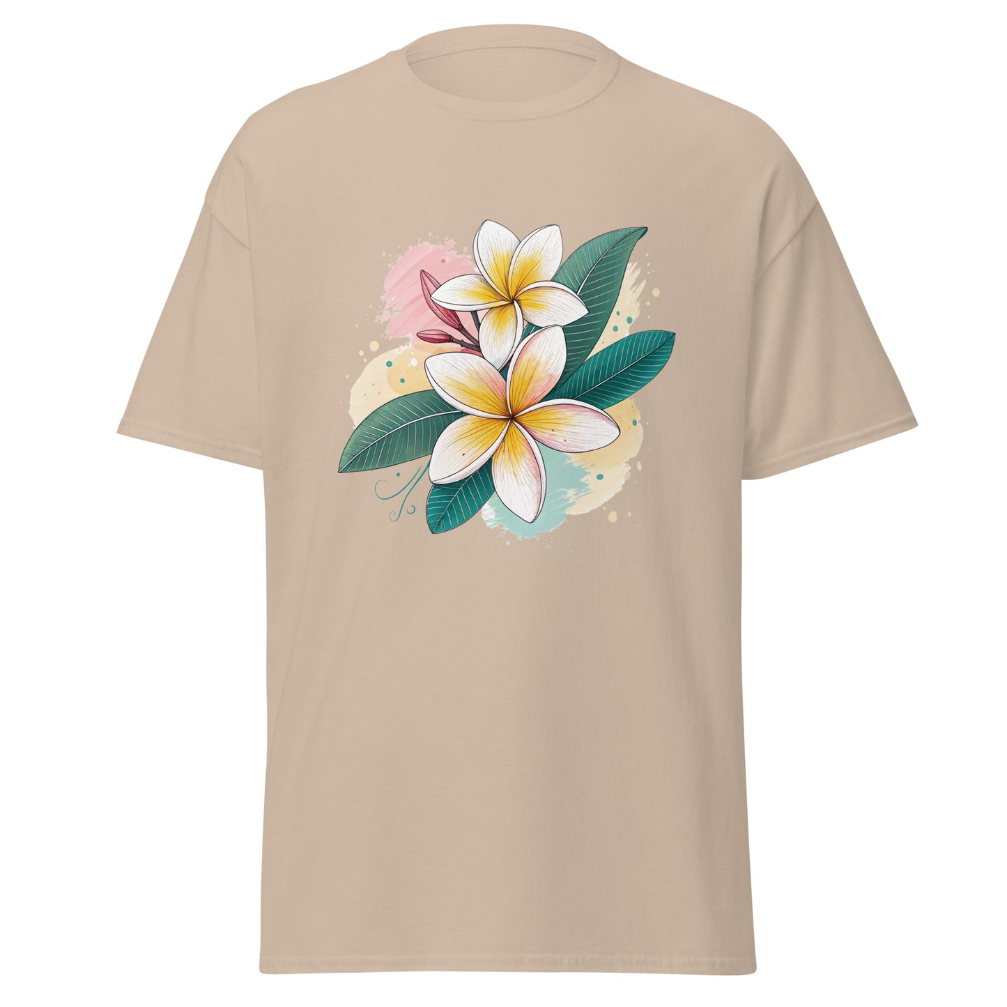 Frangipani - Unisex classic tee with print -RKM Inspiration - 63983484