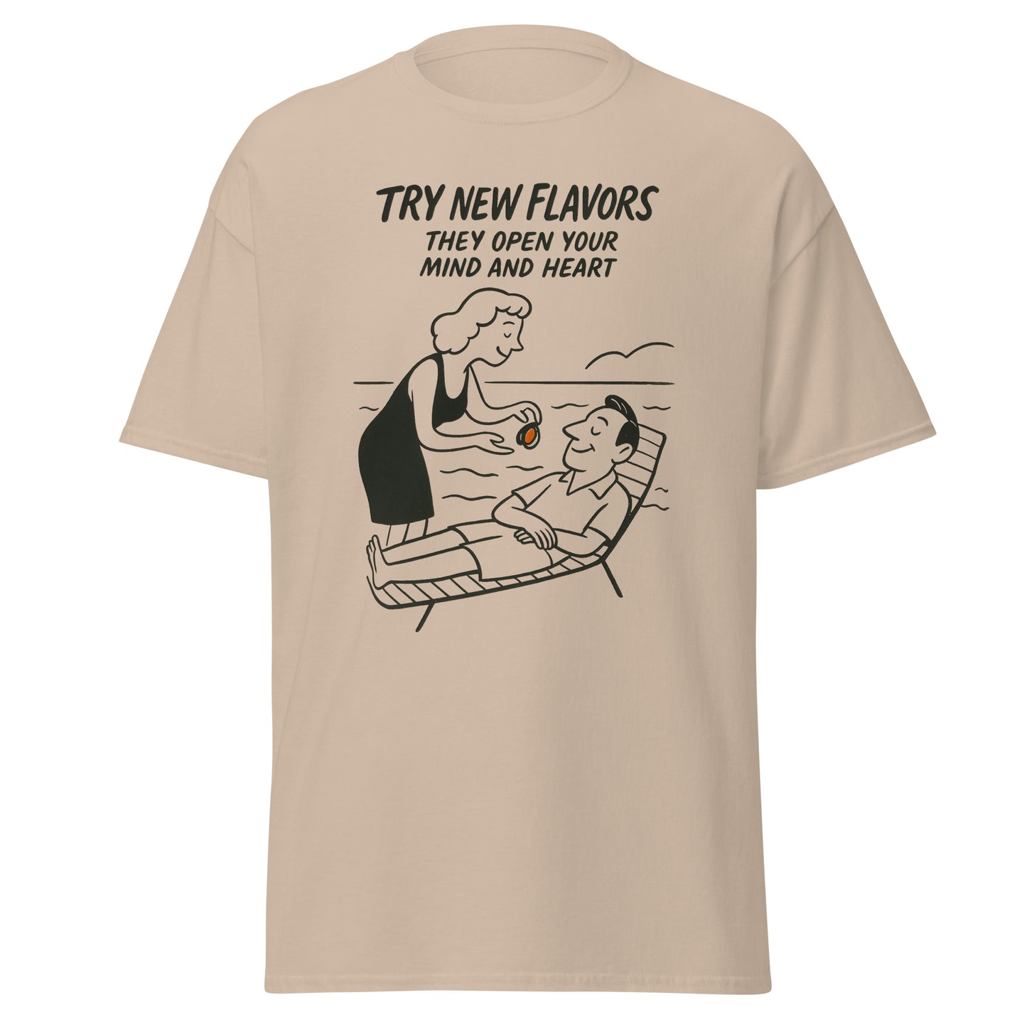 Try New Flavors - Unisex classic tee with print -RKM Inspiration - 88493480