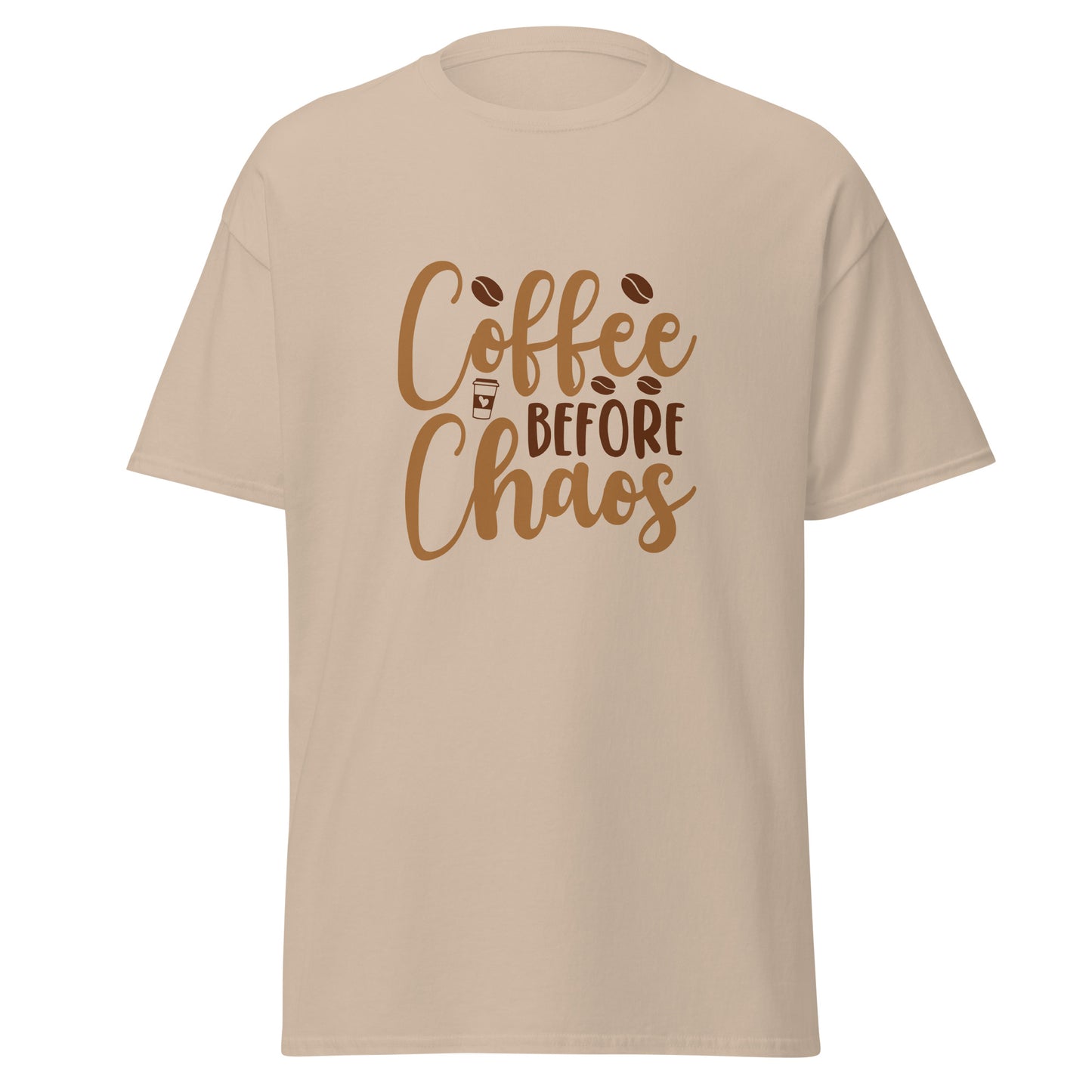 Coffee Before Chaos Shirt – Unisex Classic Tee Print -RKM Inspiration - 34110224