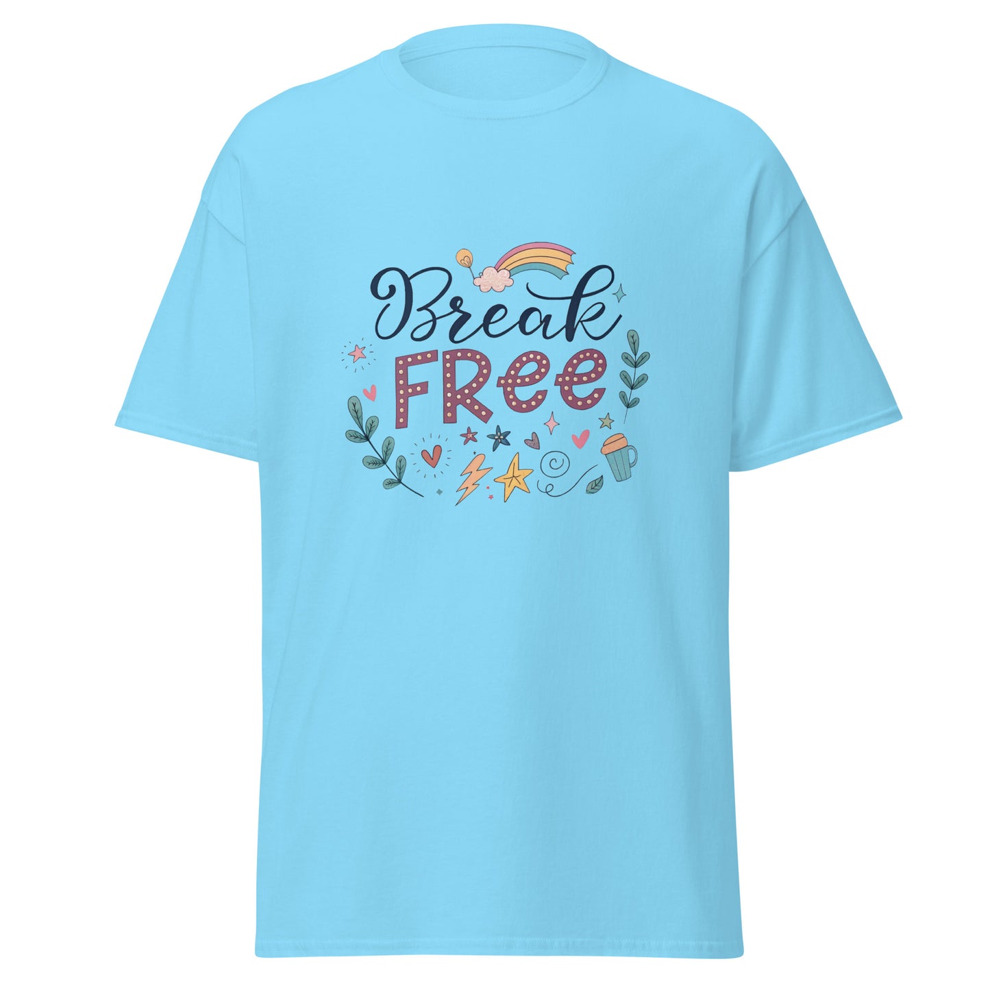 Break Free - Unisex classic tee with print -RKM Inspiration - 9411805