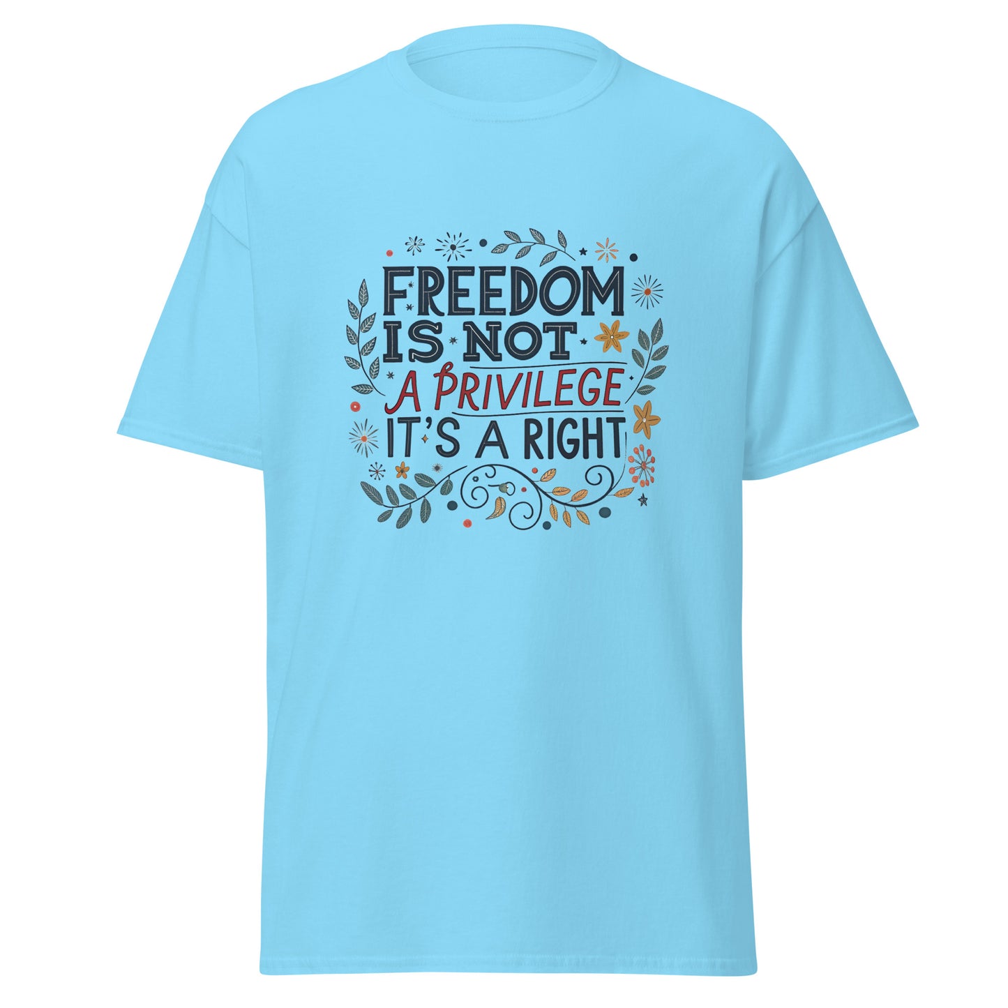 Right To Freedom - Unisex classic tee with print -RKM Inspiration - 82158699